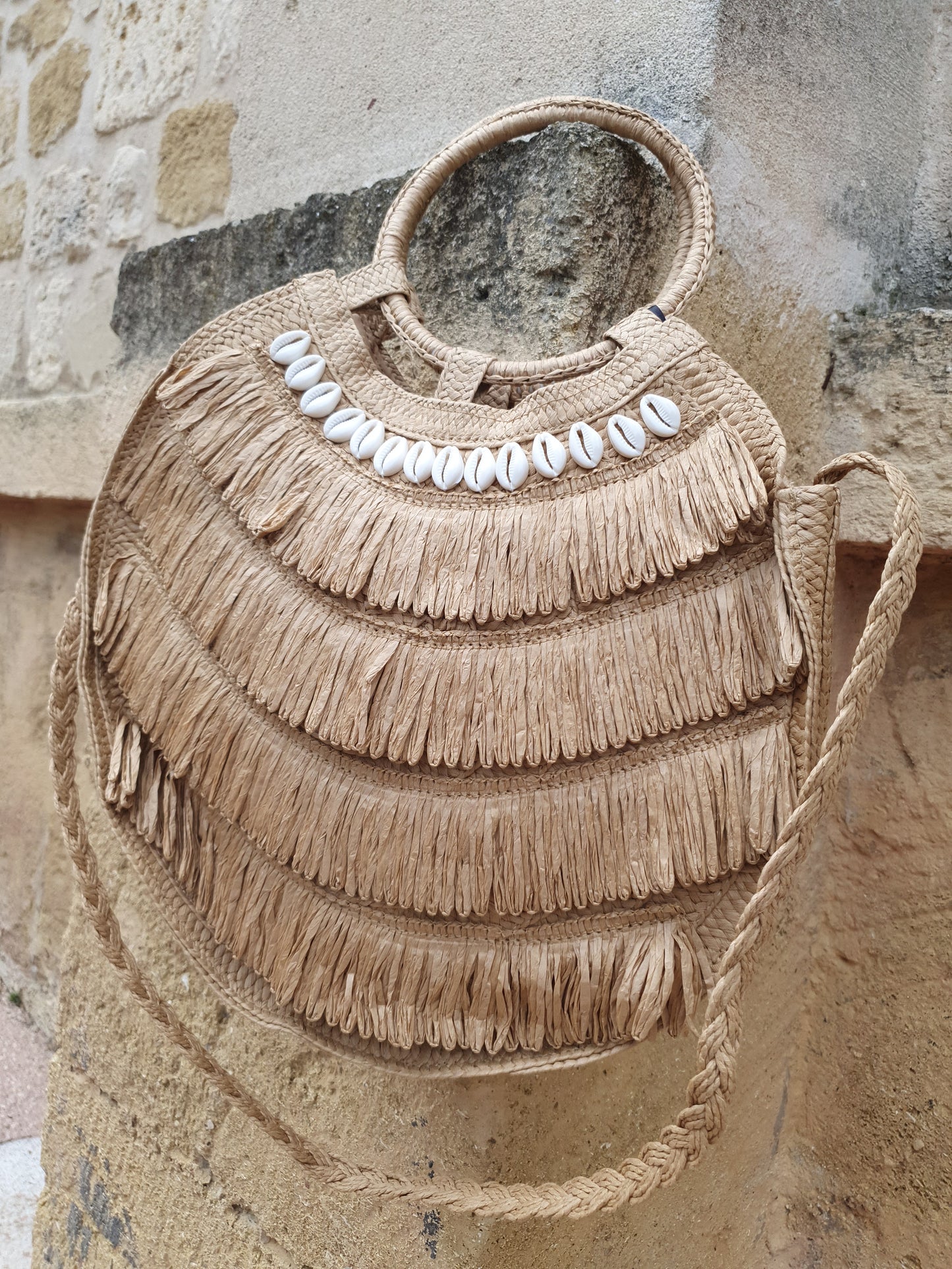 Sac rond coquillages