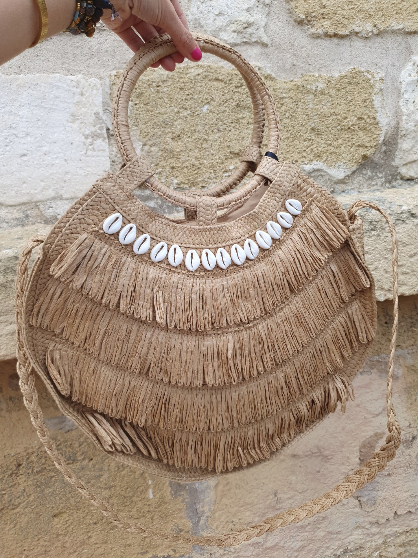 Sac rond coquillages