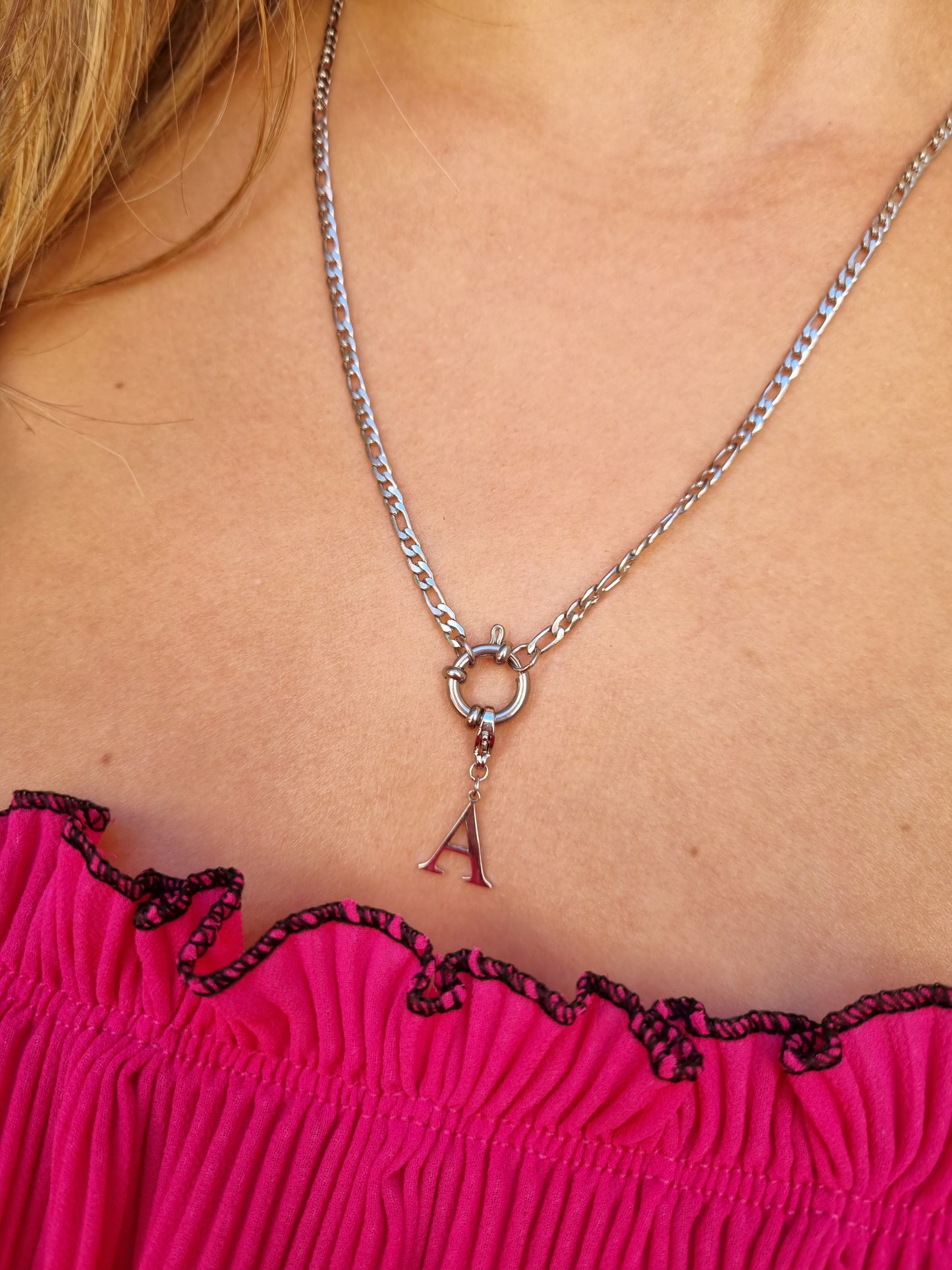 Collier initiale HEYA - argenté