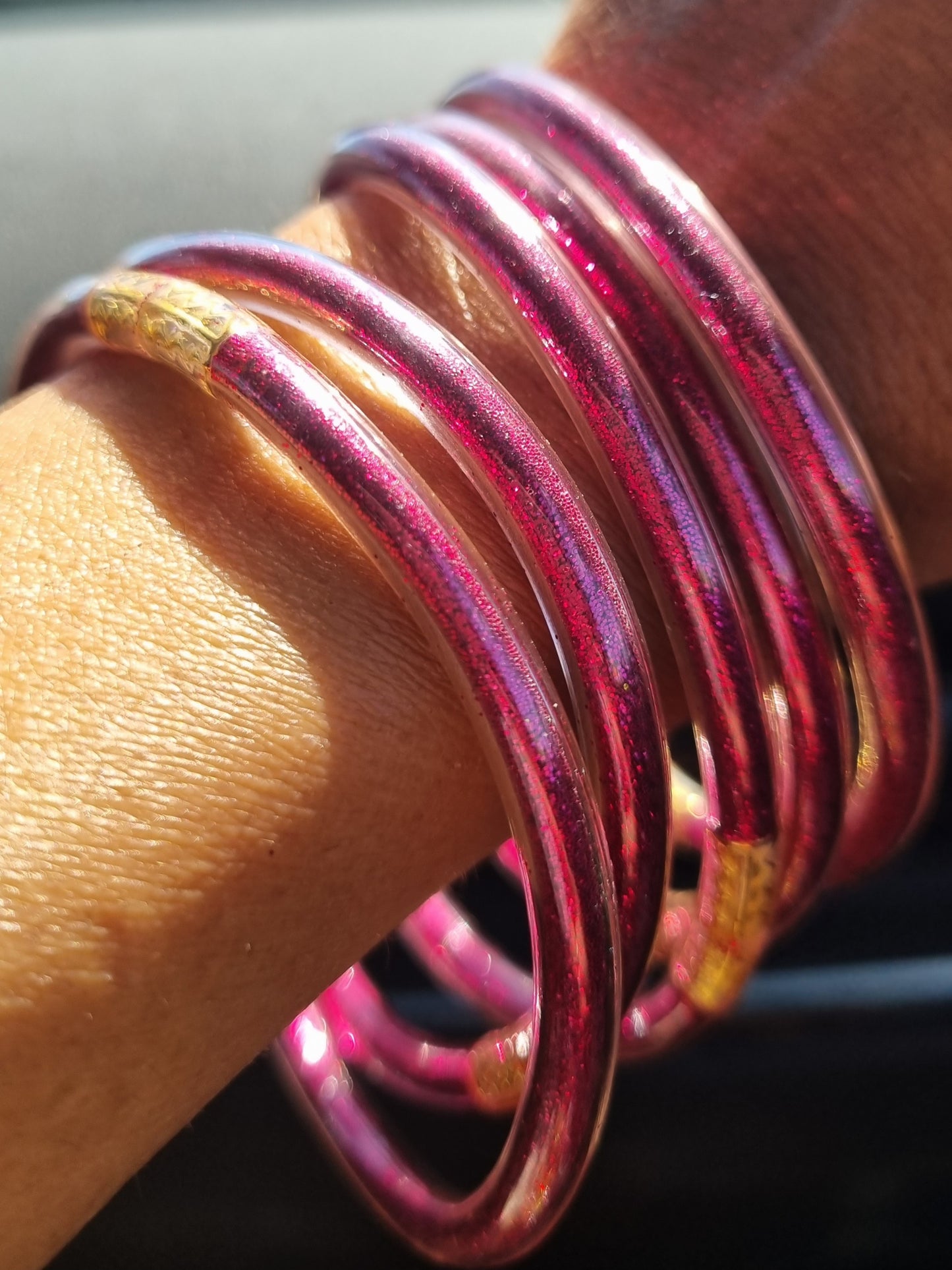 Bracelet jonc bouddhiste - coloris au choix