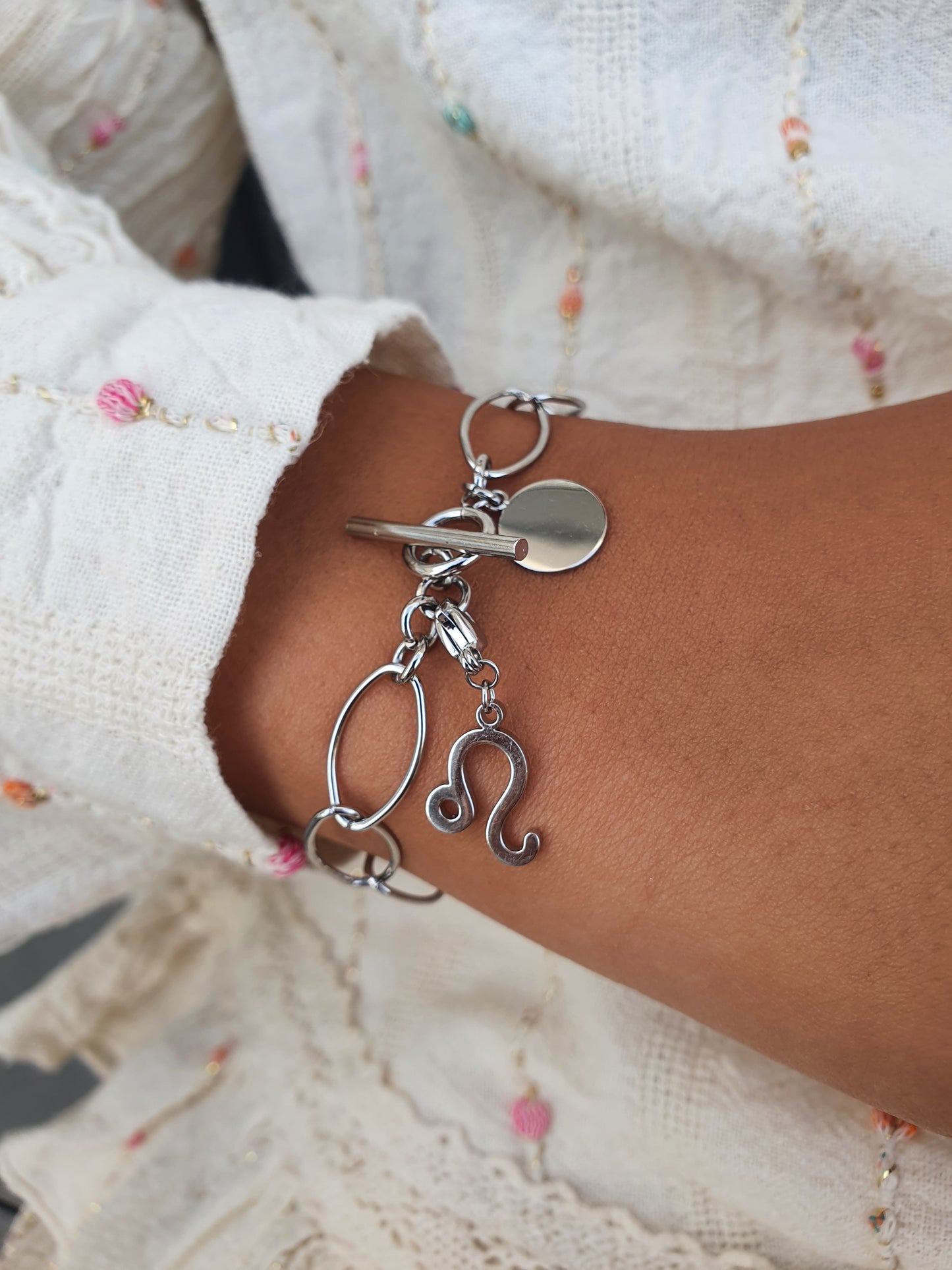Bracelet LOELIA (personnalisable) - argenté