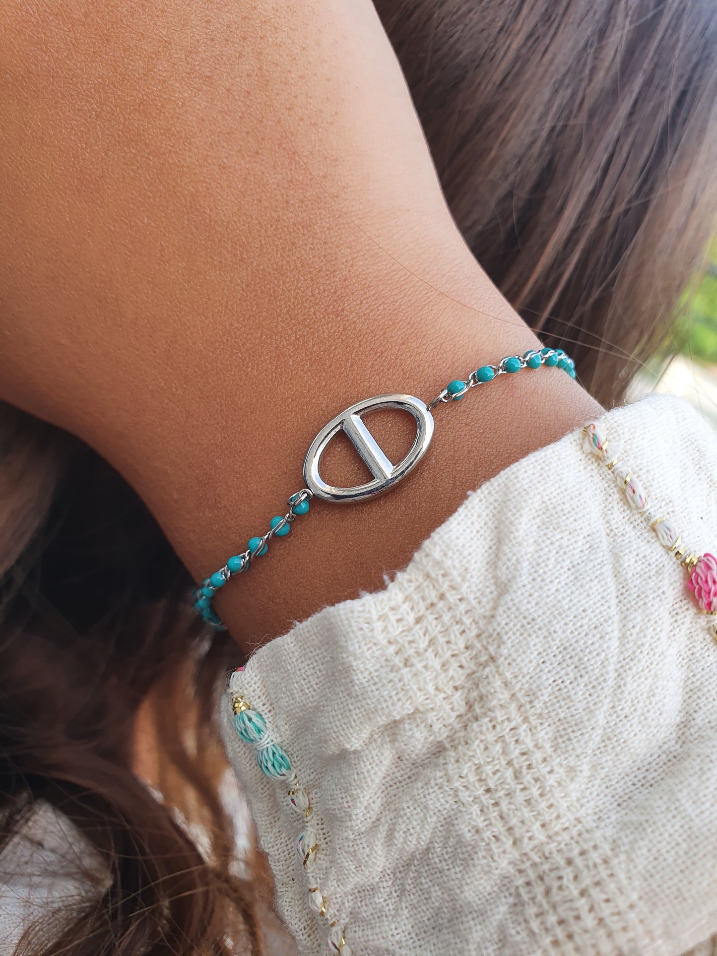 Bracelet TANYSHA - coloris au choix - argenté