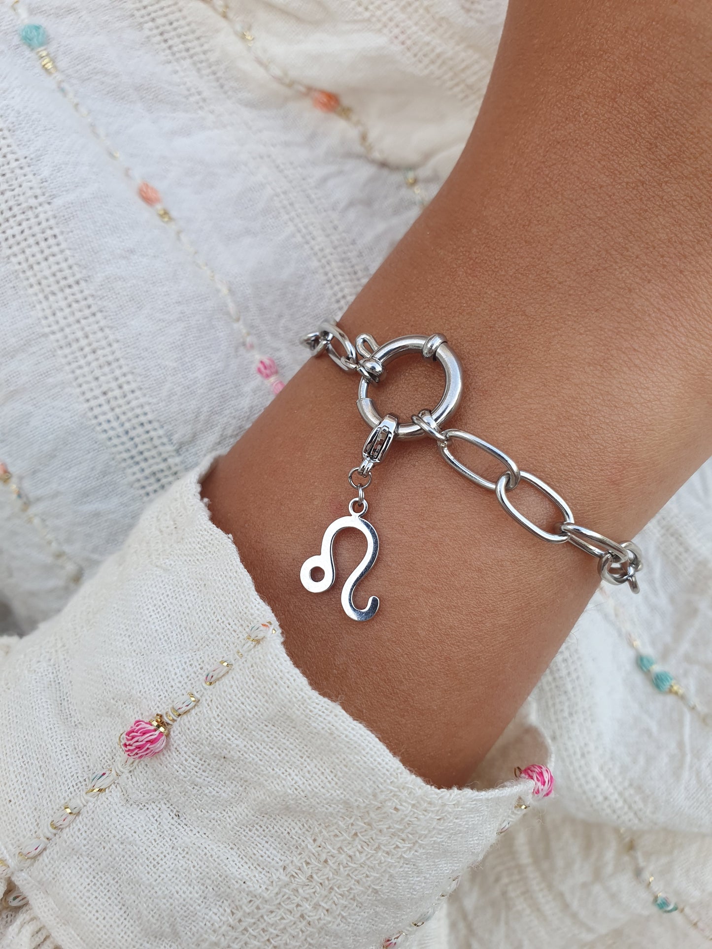 Bracelet MILENA (personnalisable) - argenté
