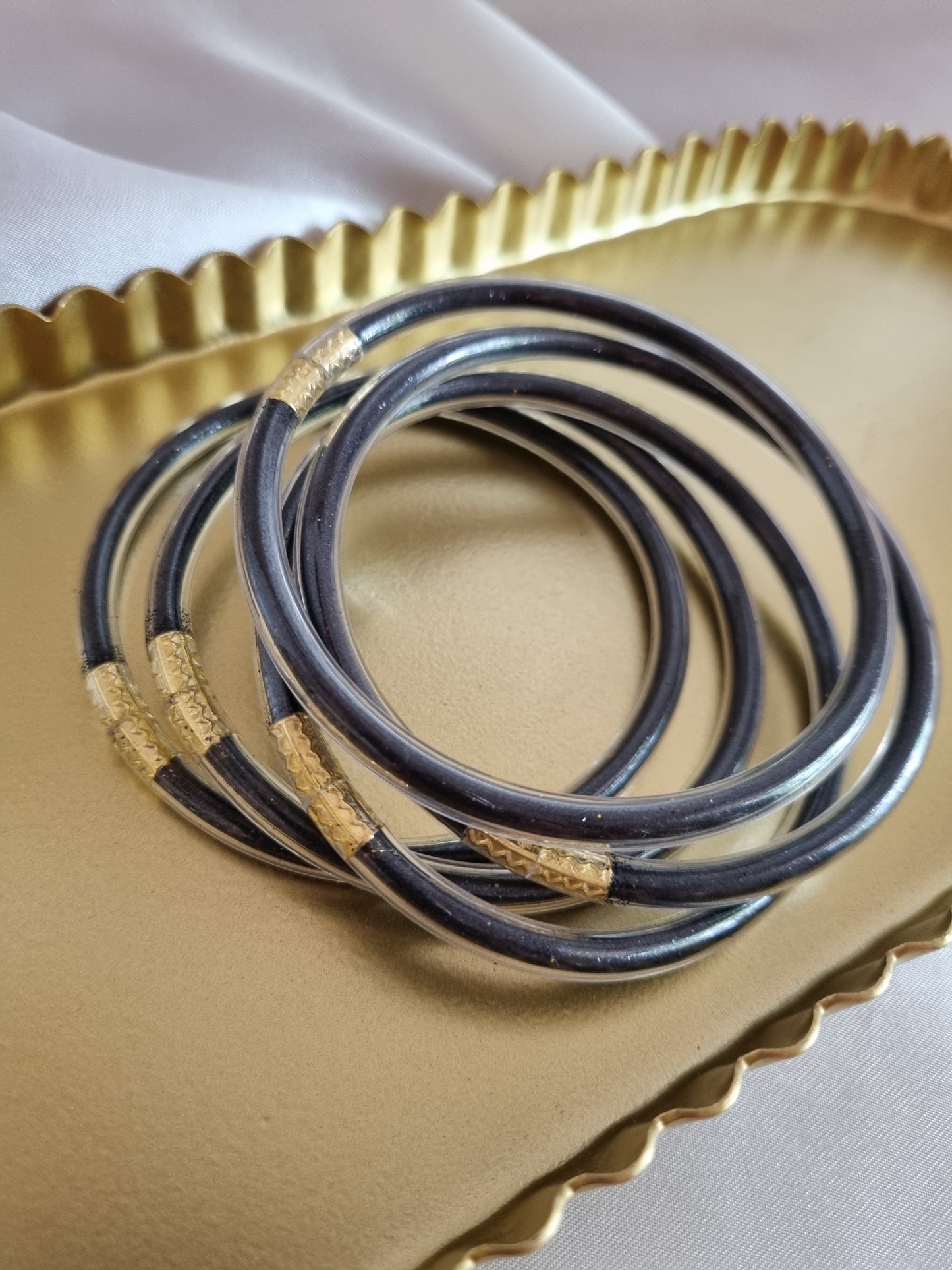 Bracelet jonc bouddhiste - coloris au choix