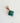 Charm trèfle à facettes effet Malachite - doré