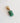 Charm cylindre en pierre naturelle Aventurine - doré