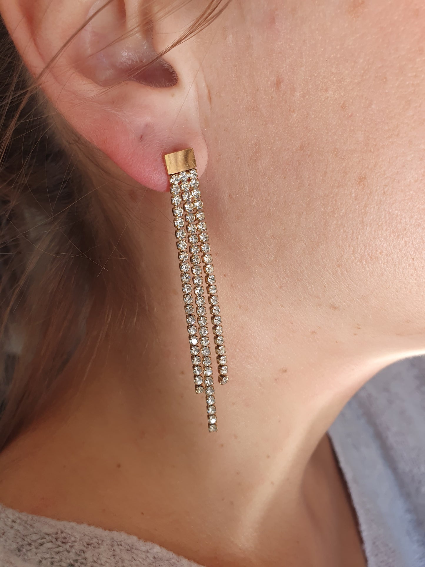 Boucles d'oreilles IRIS - doré