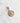 Charm médaillon lune strass - argenté