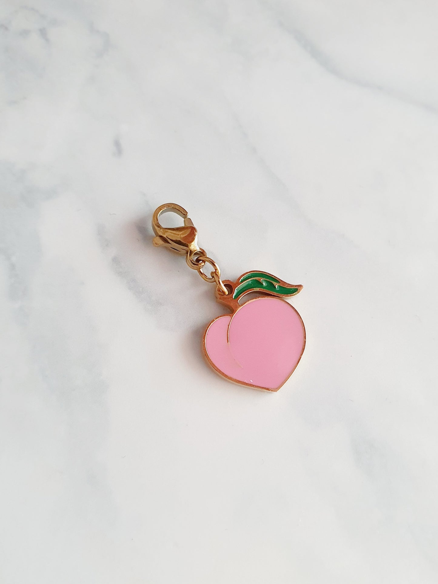Charm pêche rose - doré