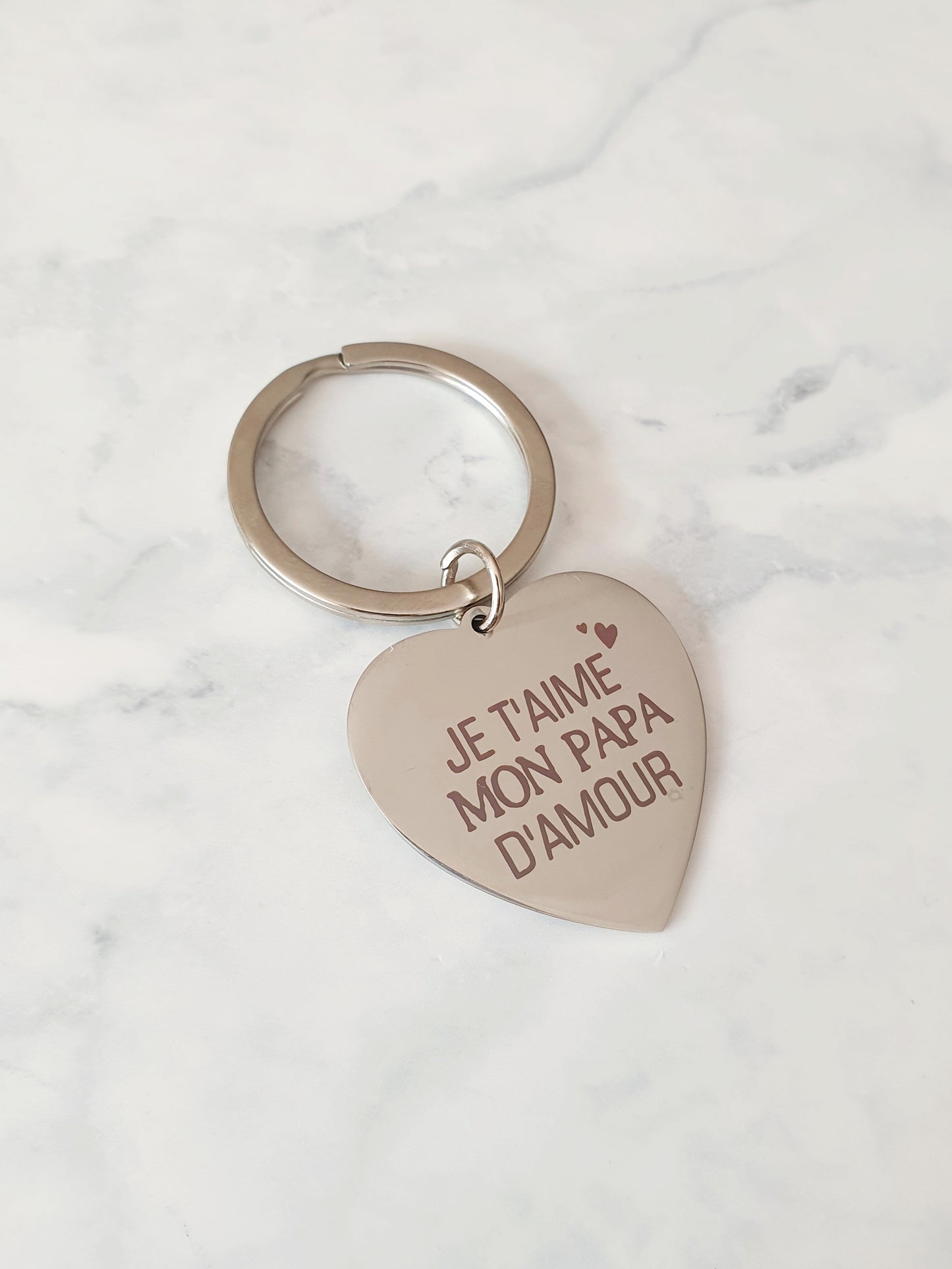 Porte clés "Je t'aime mon papa d'amour"