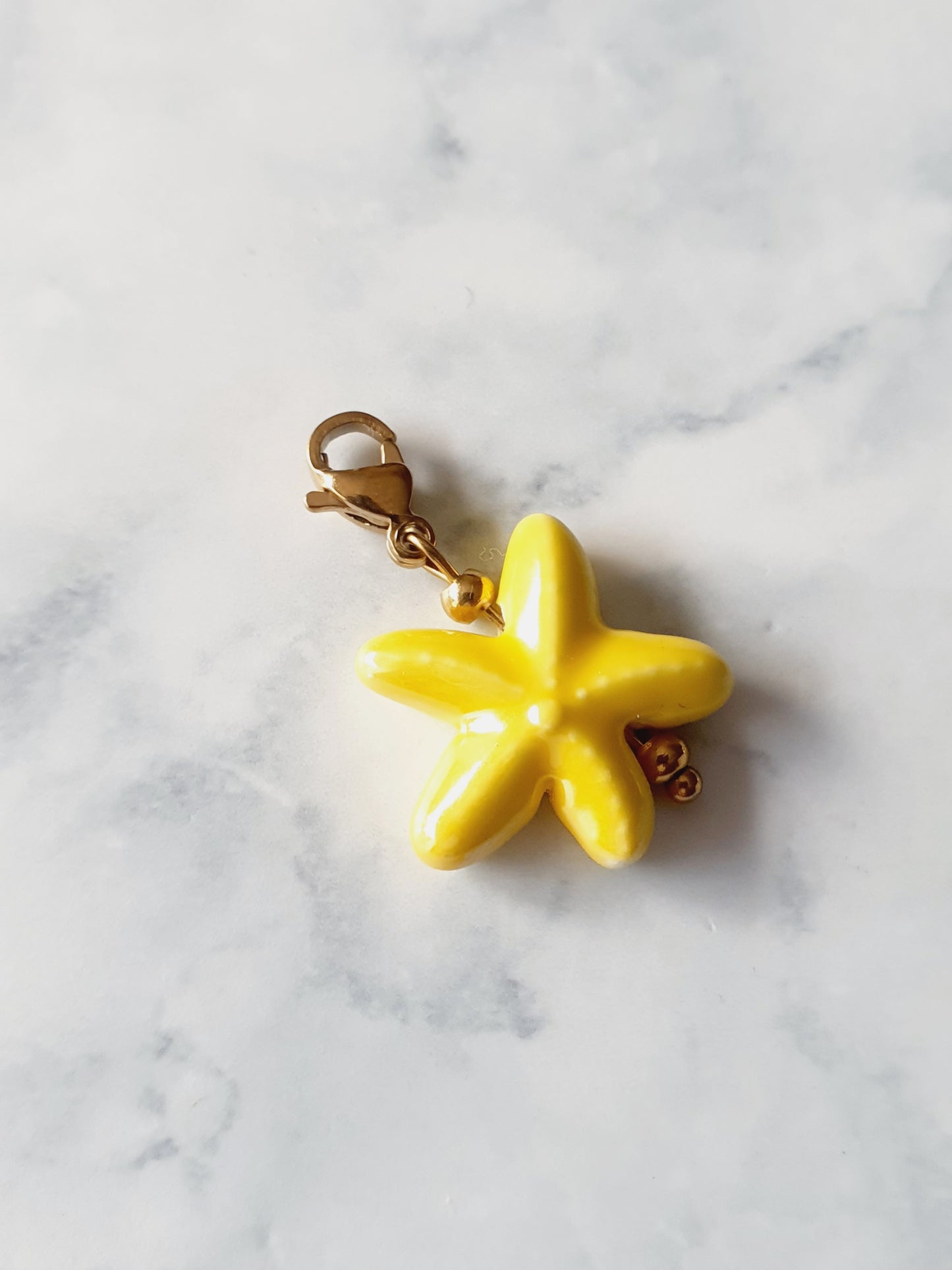Charm étoile de mer - doré | jaune
