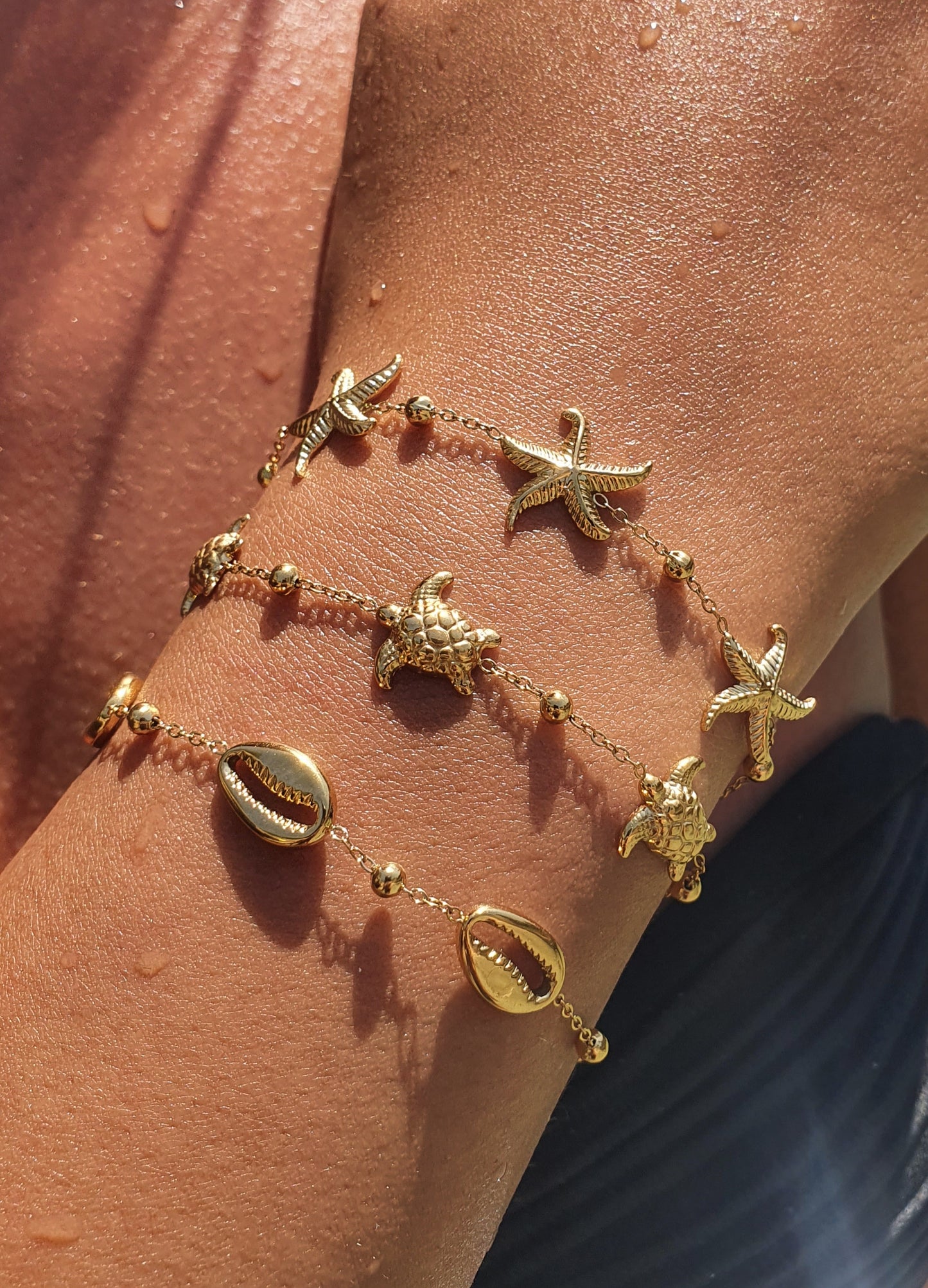 Bracelet breloques Auréa Marina - Doré