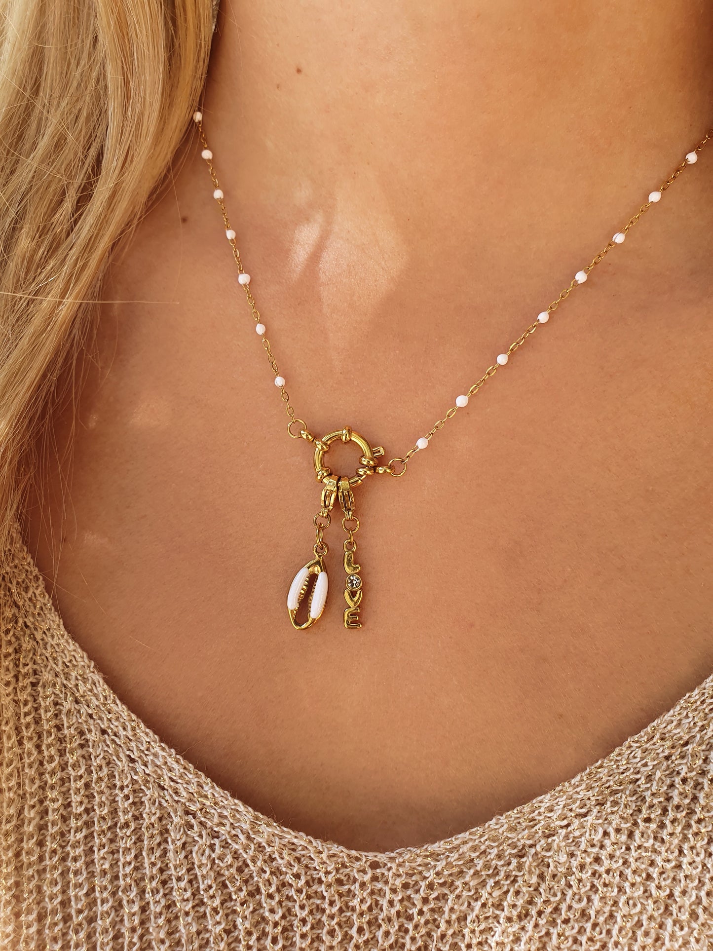 Collier KAÏA (personnalisable) - doré