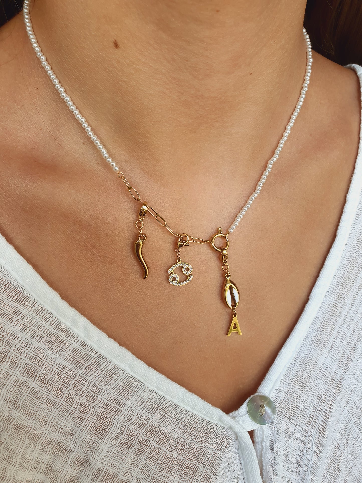 Collier ISORIA (personnalisable) - doré
