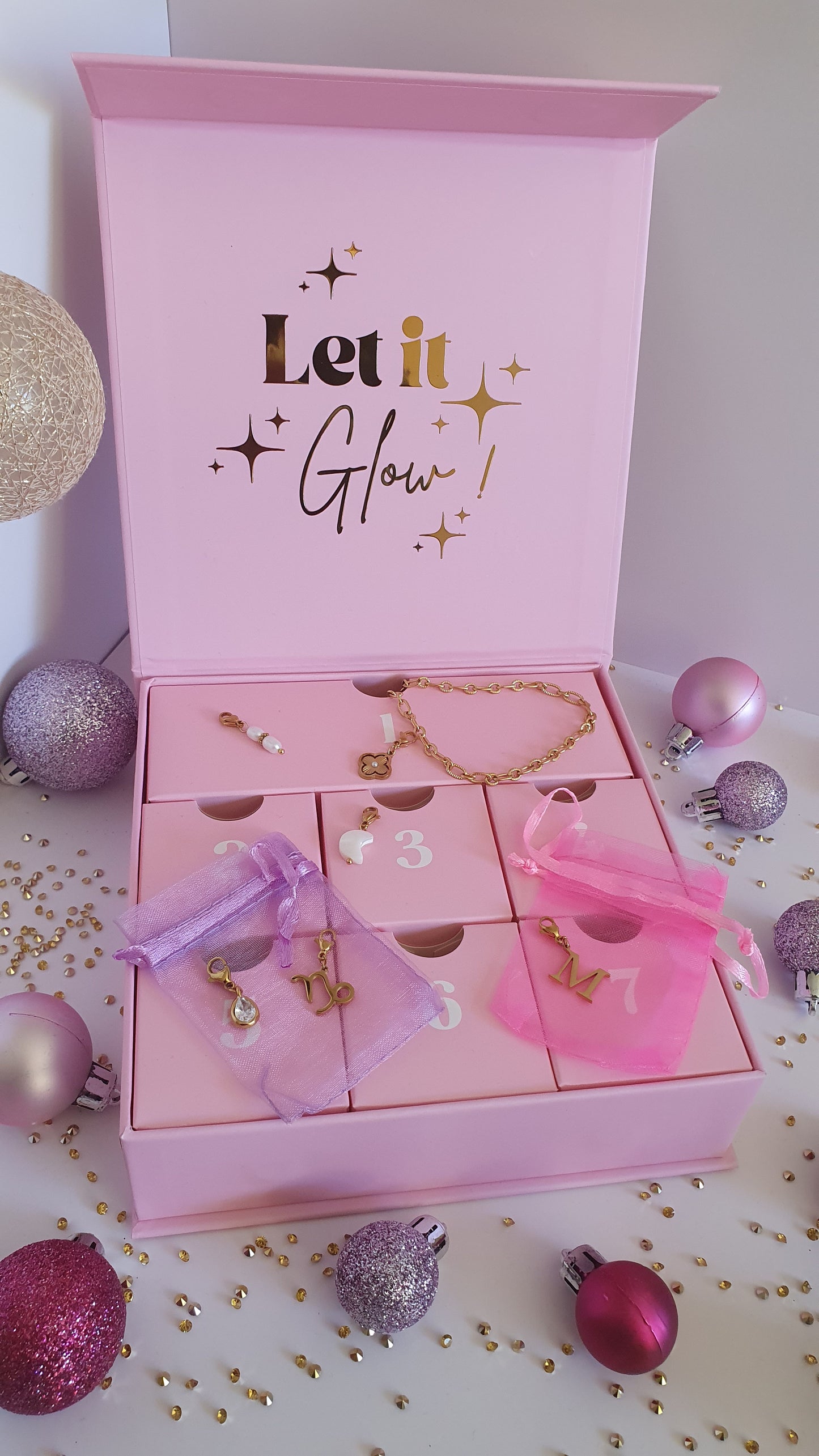 Calendrier de l’Avent personnalisé - Bijou charms | 7 cases