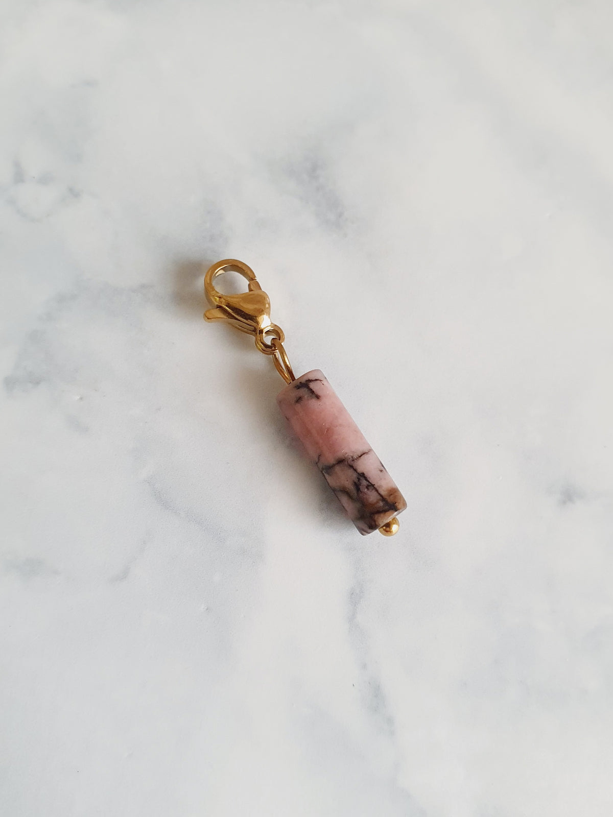 Charm tube Rhodonite