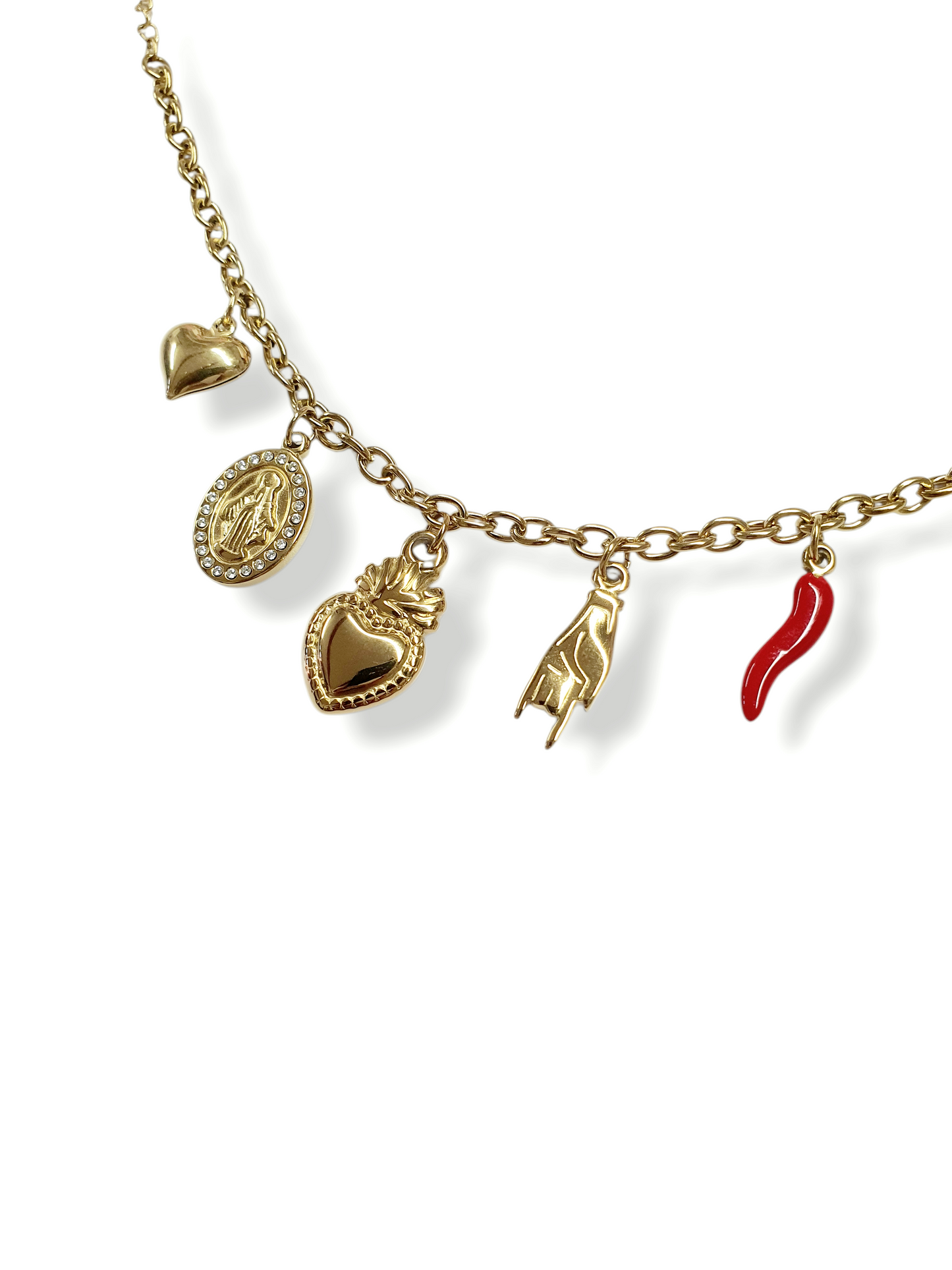 Bracelet breloques protectrices - doré | Modèle A