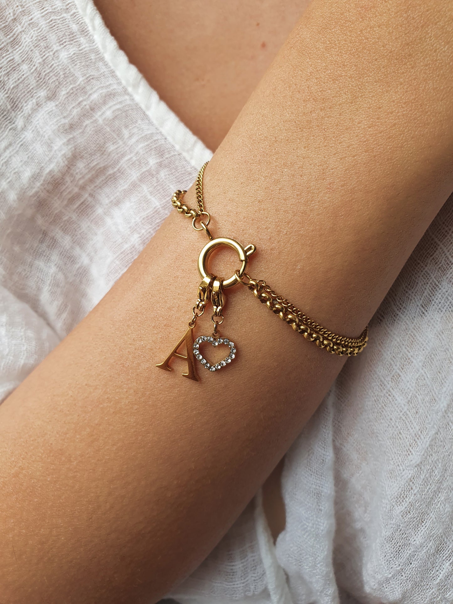 Bracelet ALYRA personnalisable - doré