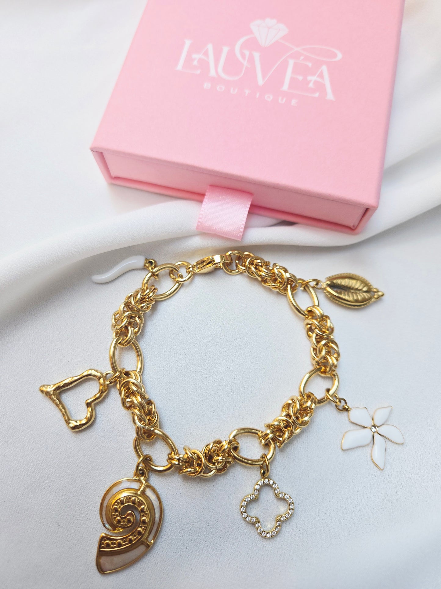 Bracelet OPHELYNE (personnalisable) - doré