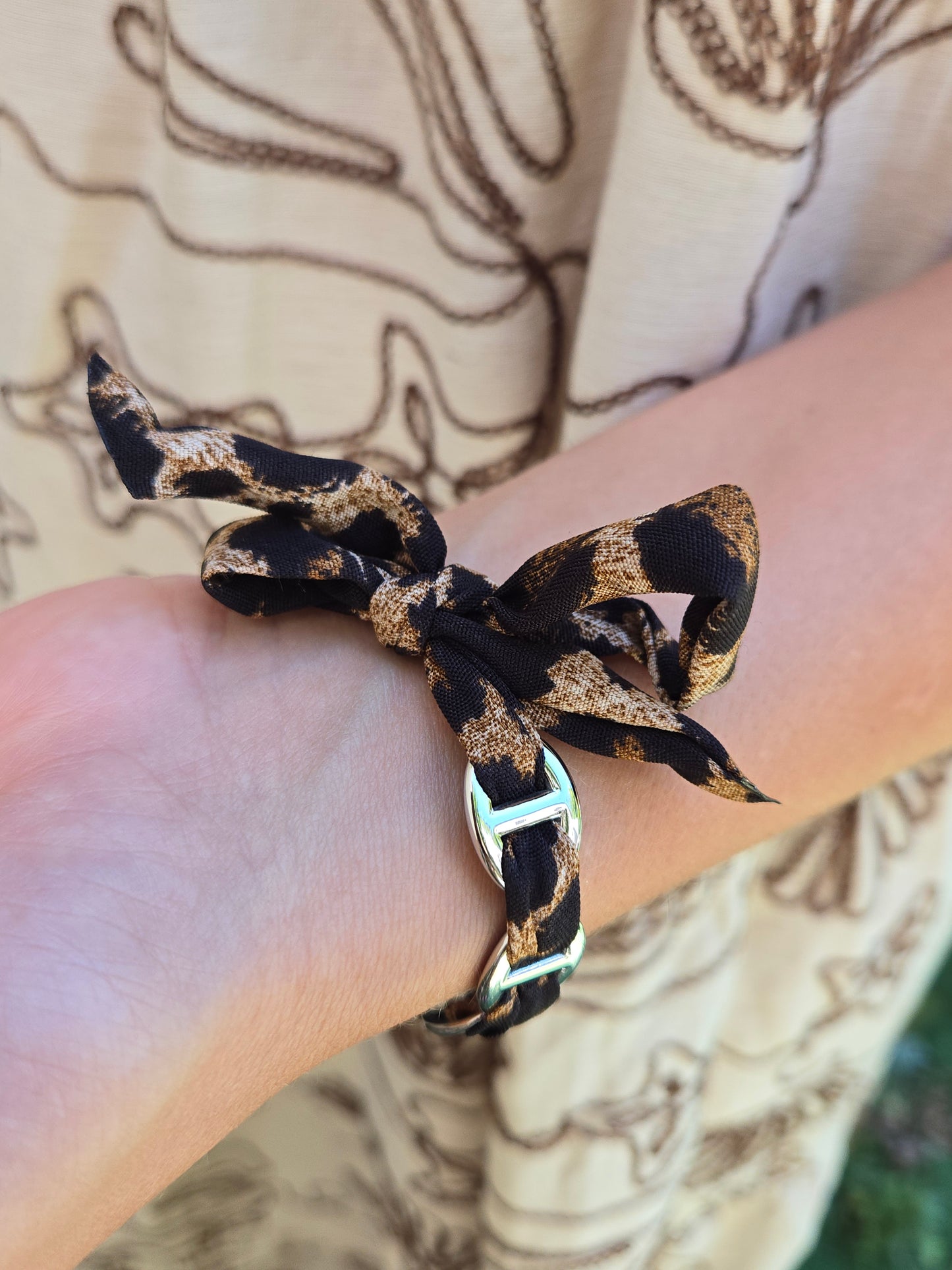 Bracelet BAHIA léopard - argenté