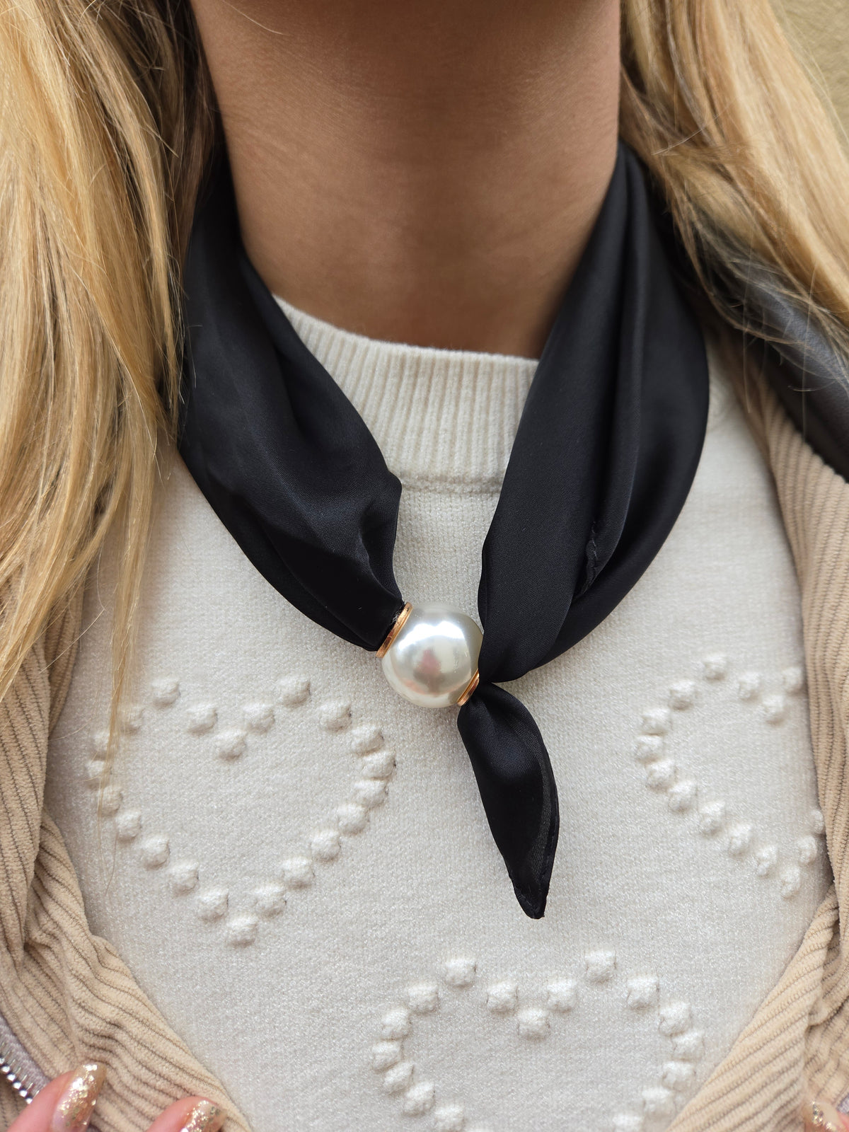 Foulard aimanté - noir