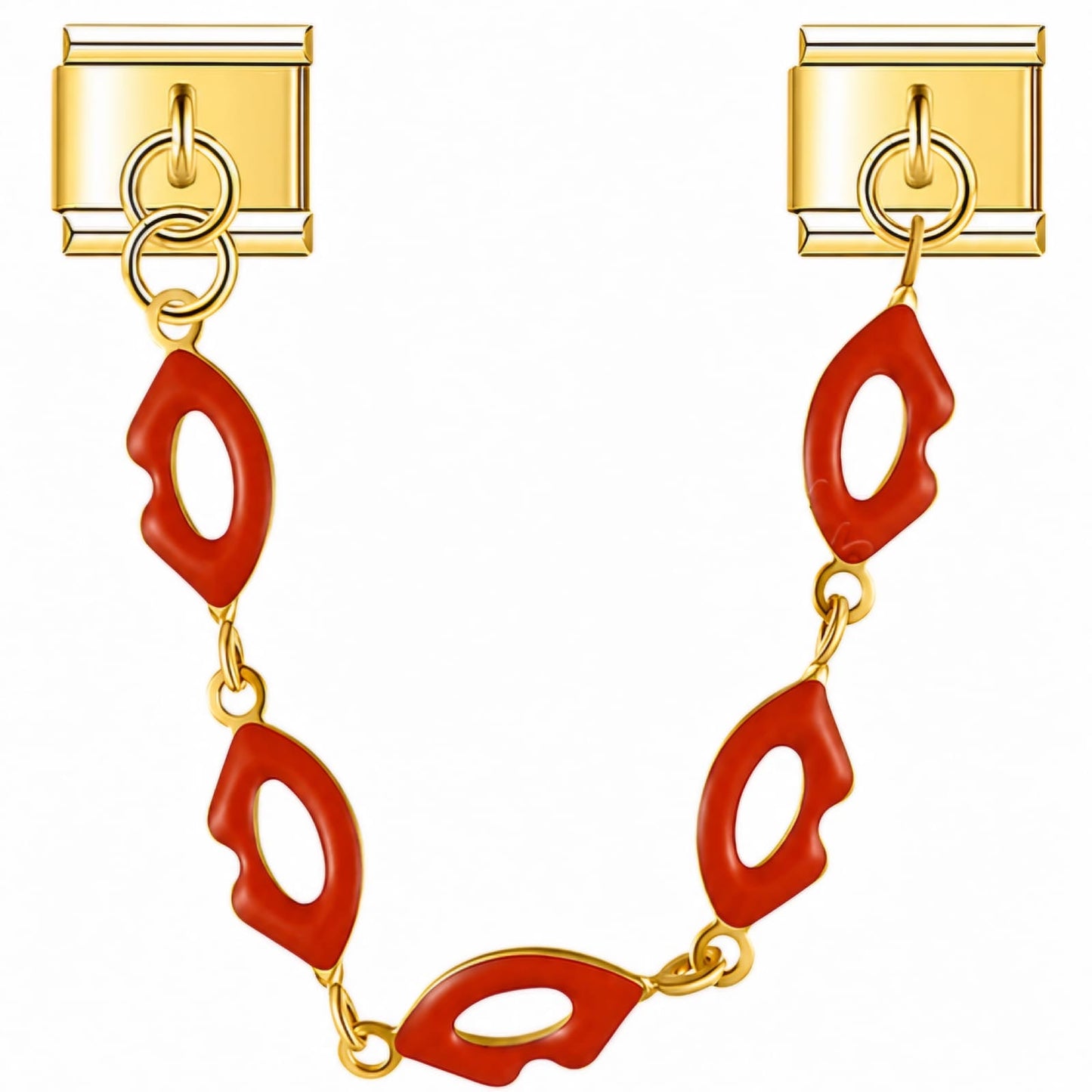 Double Charm italien chaînette bouches