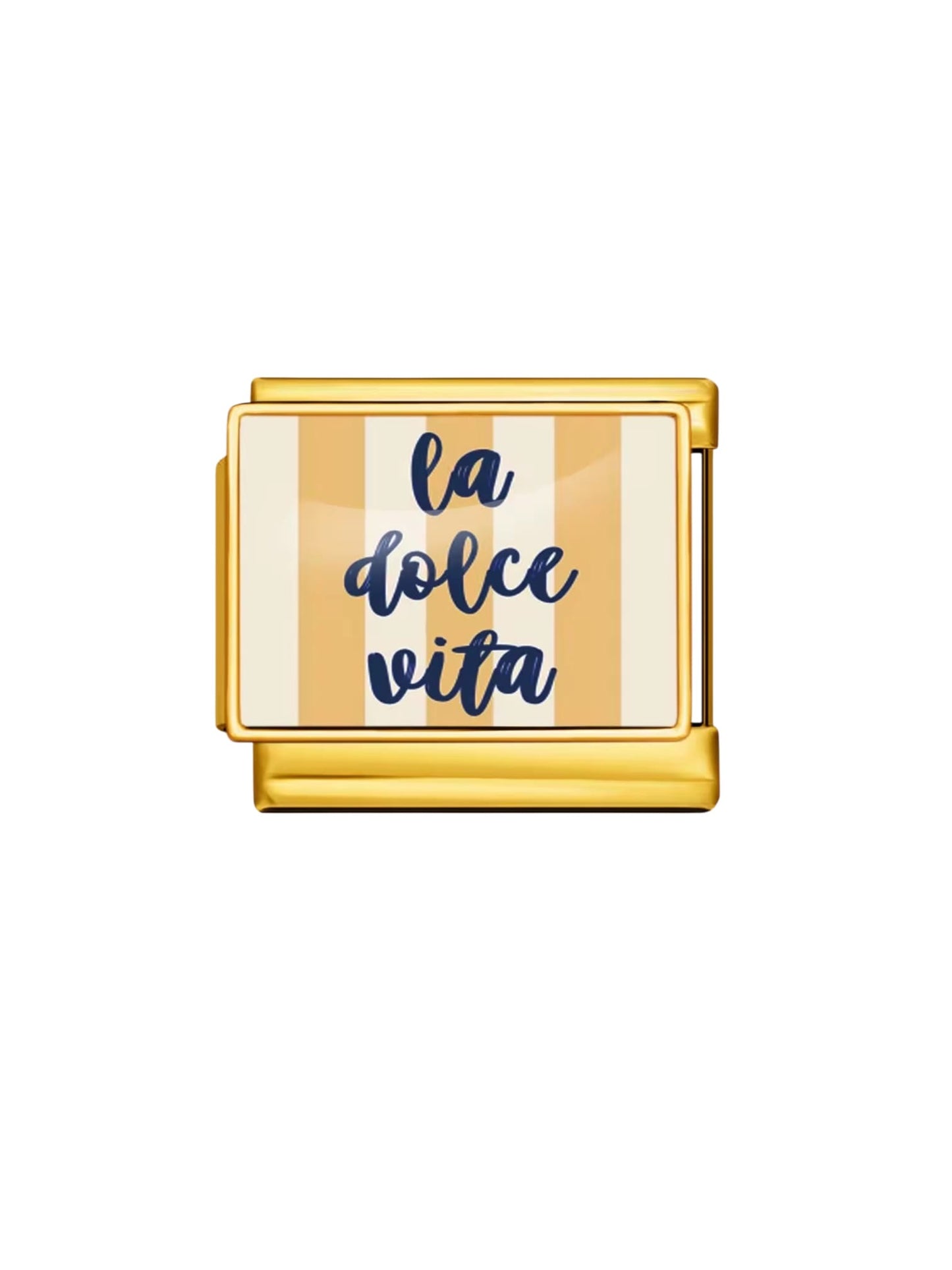 Charm italien LA DOLCE VITA BEIGE doré