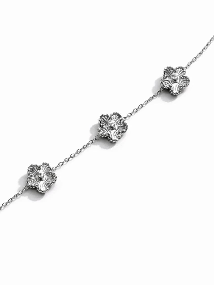 Bracelet petites fleurs - argentés