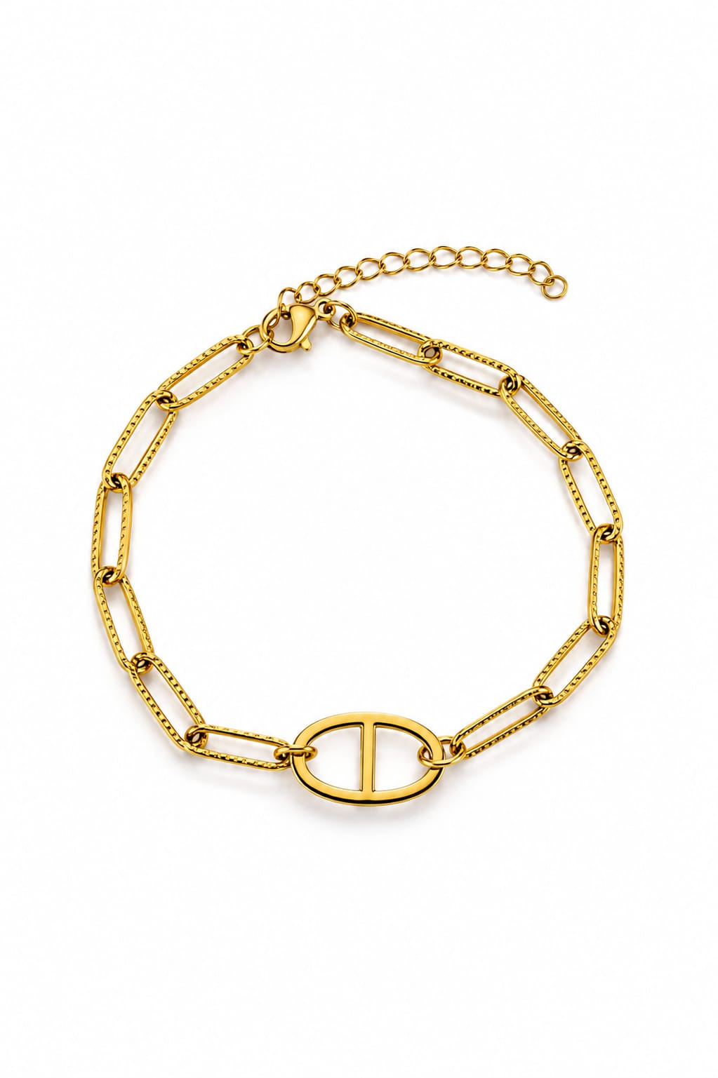 Bracelet maille marine - doré