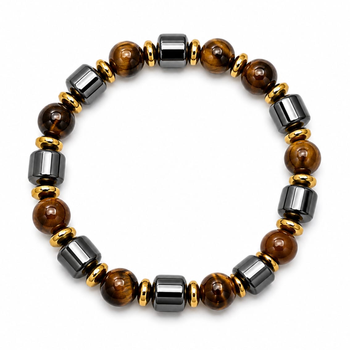 Bracelet homme pierres naturelles ELIAS