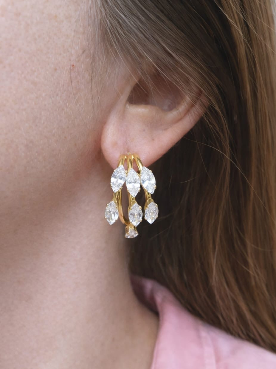 Boucles d’oreilles CRYSTI – doré