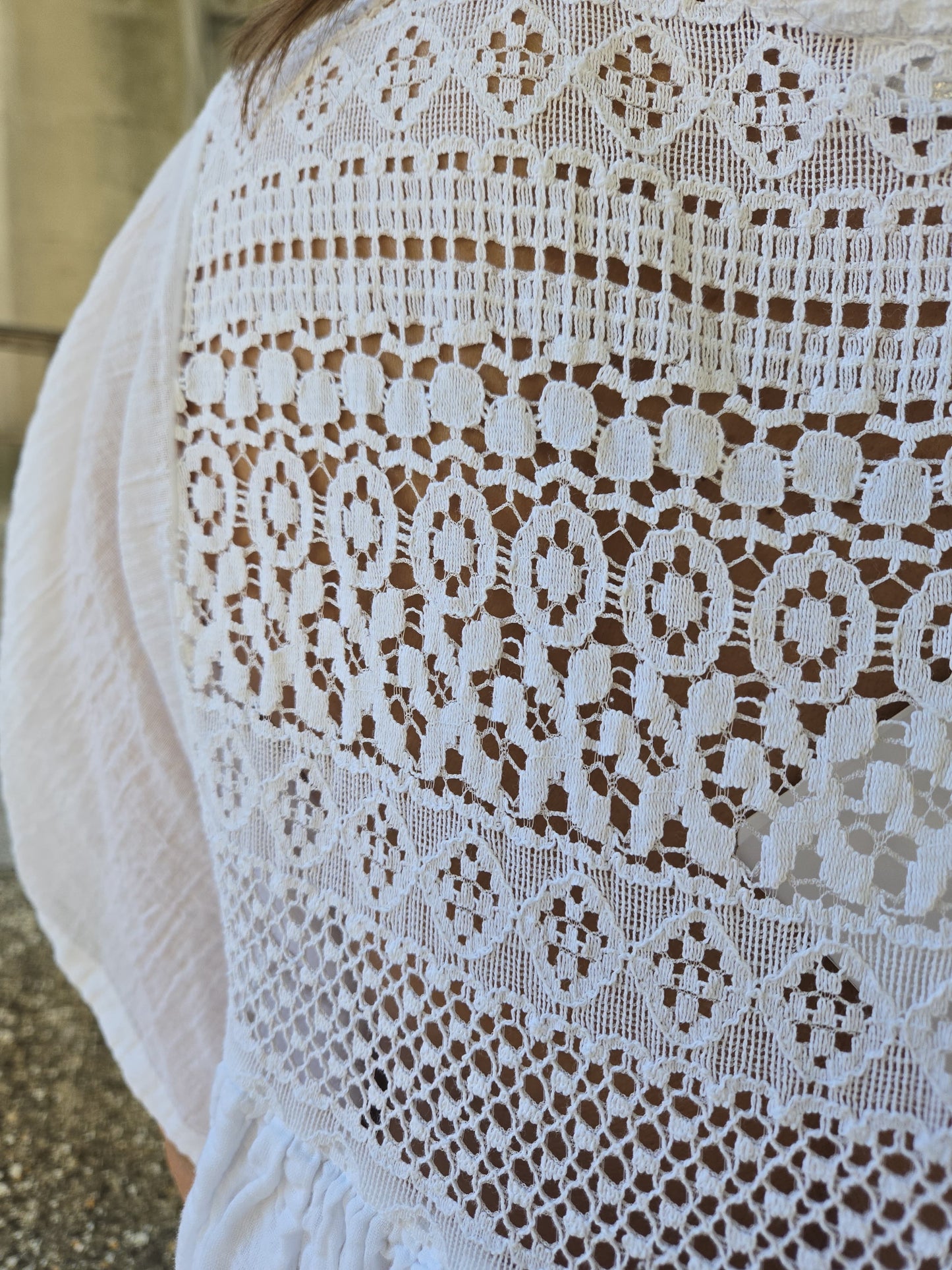 Robe cotton dentelle