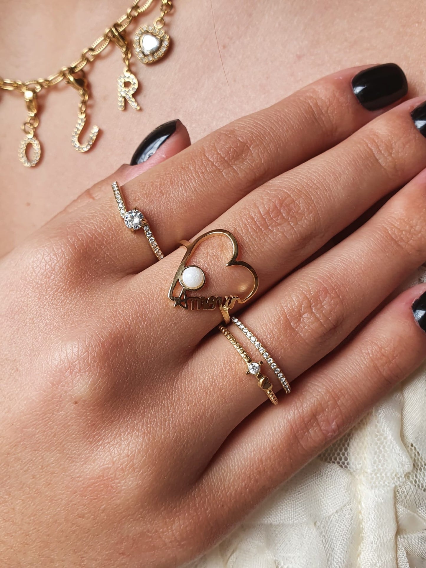 Bague LUMIA - doré