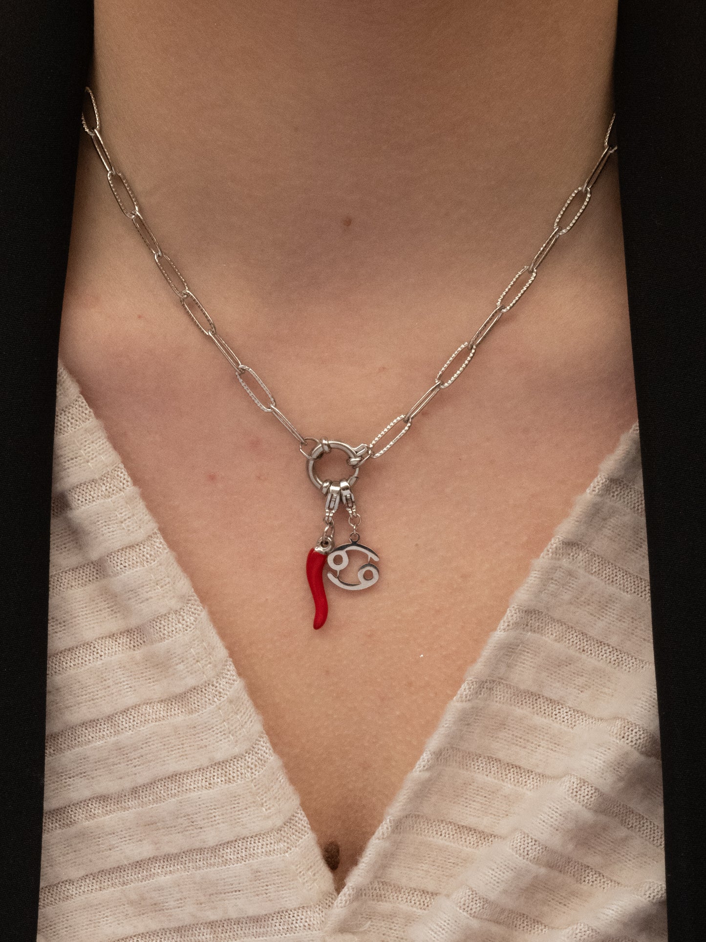 Collier SERENA (personnalisable) - argenté