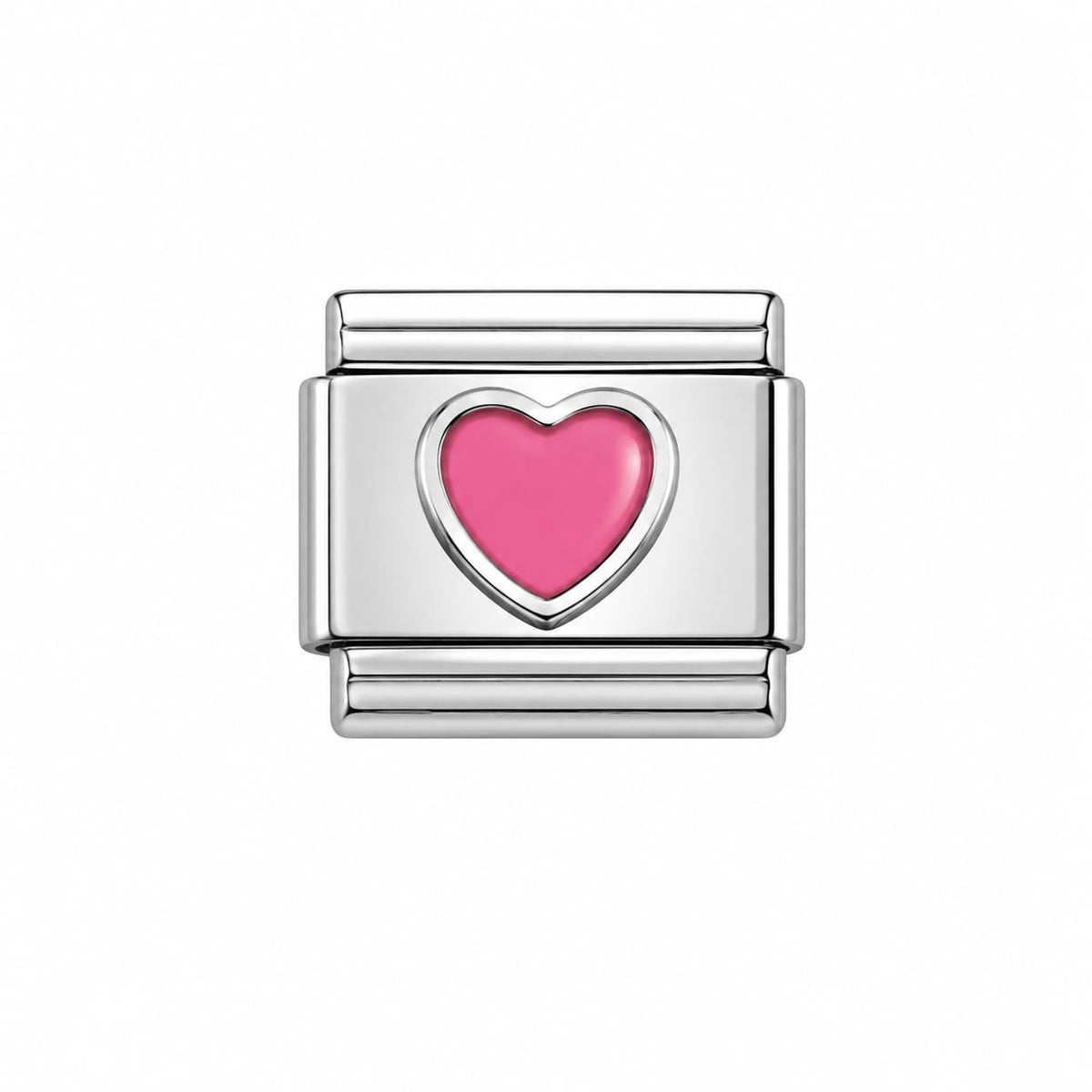 Charm italien cœur rose