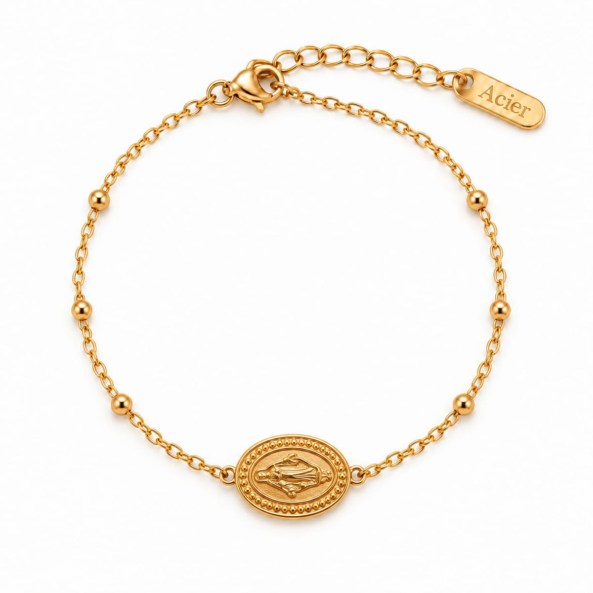 Bracelet médaillon Madonna