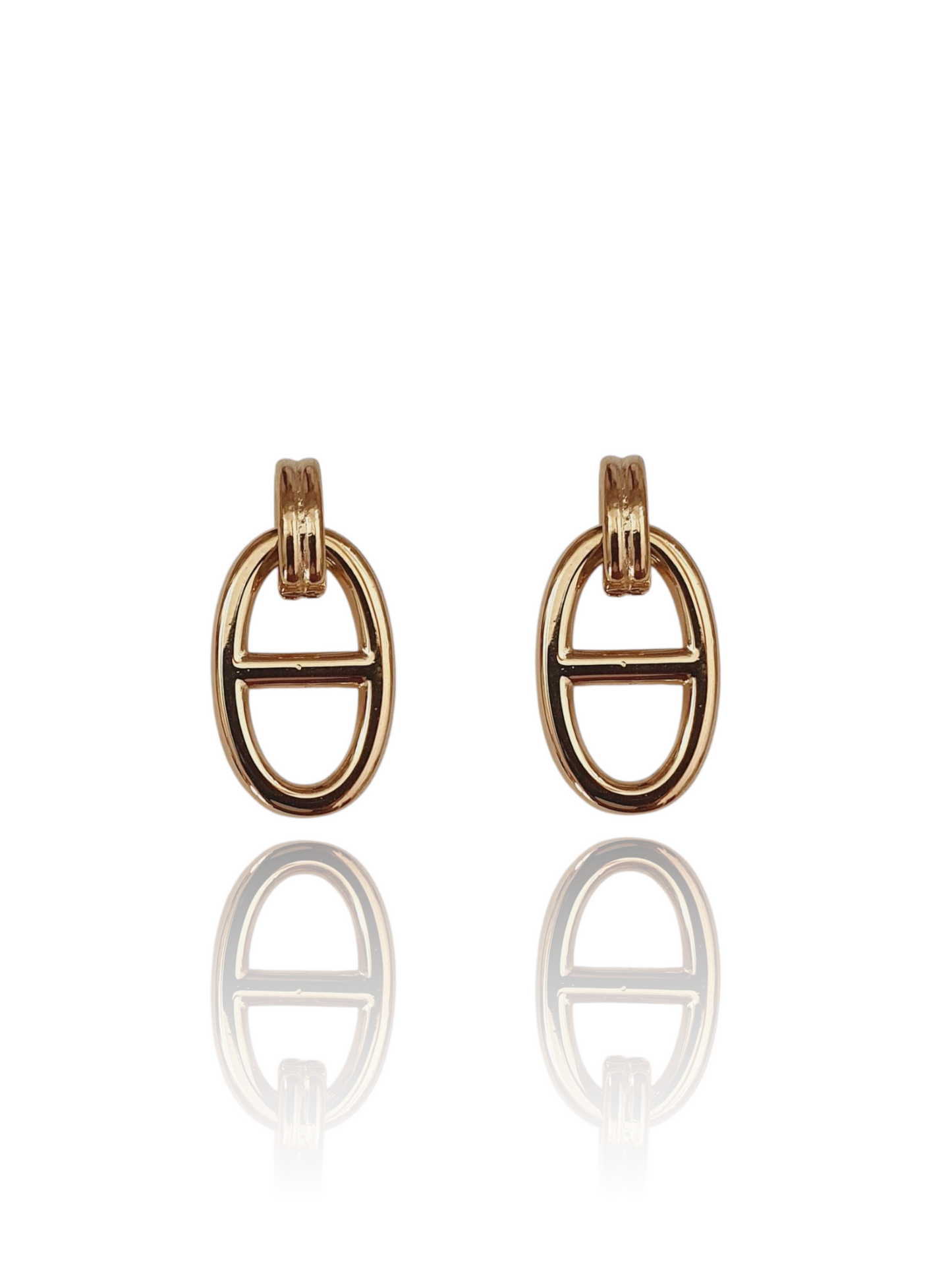 Boucles d’oreilles ovales AGATA - doré