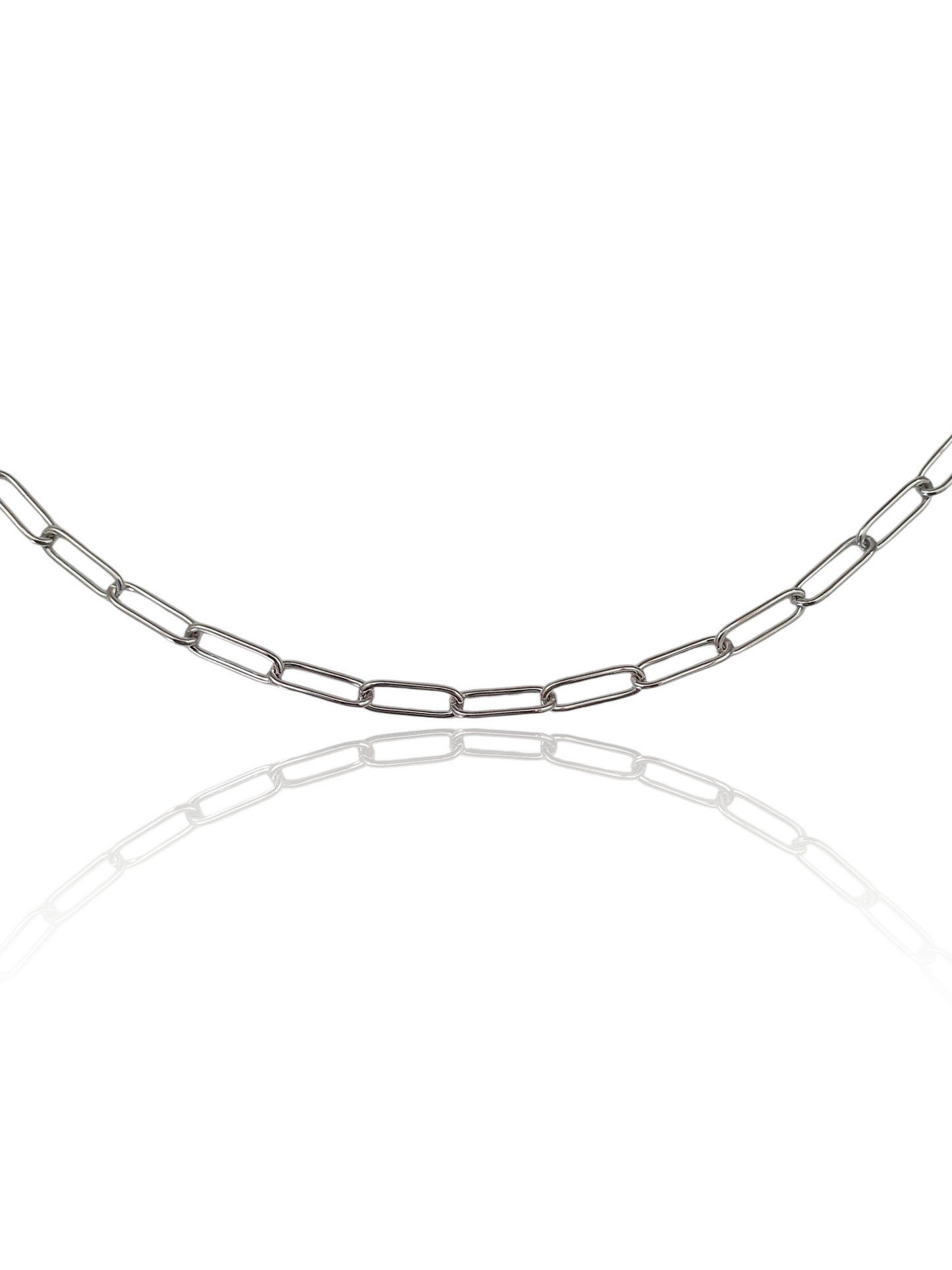Bracelet maillons ovales - argenté
