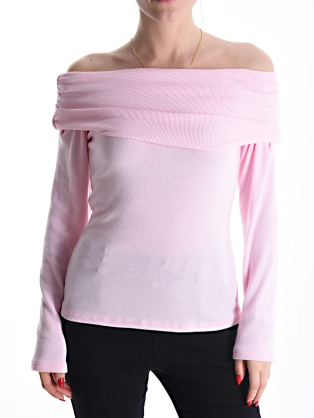 Haut épaules dénudées - rose (dernière unité en stock)
