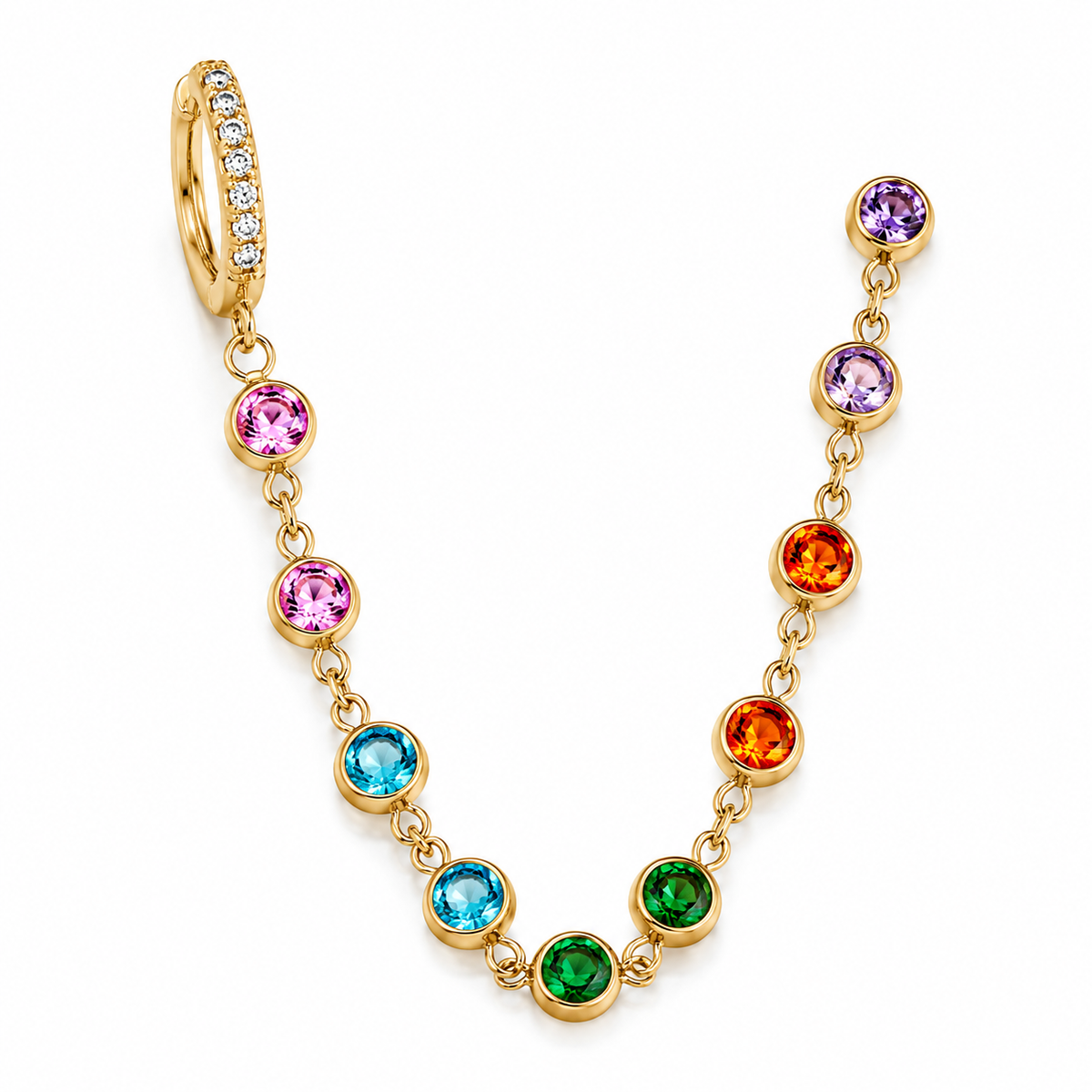 Boucle d'oreille RAINBOW MUSE