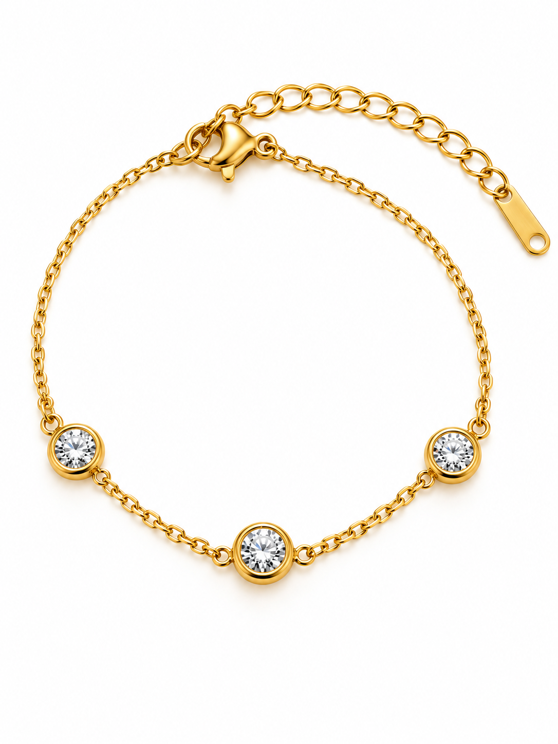 Bracelet trio de zircons