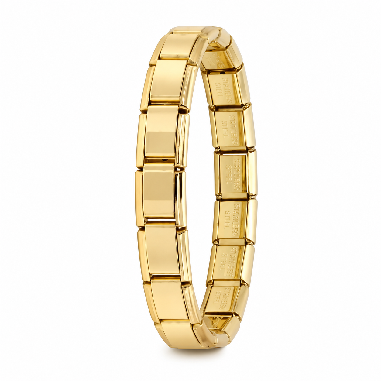Bracelet charms Italien personnalisable neutre - doré