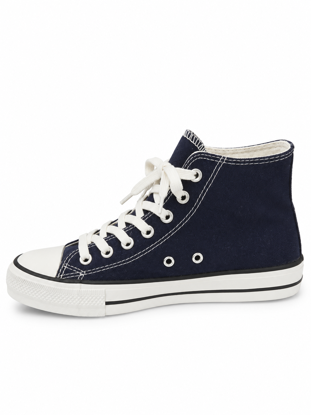 Baskets montantes bleu marine