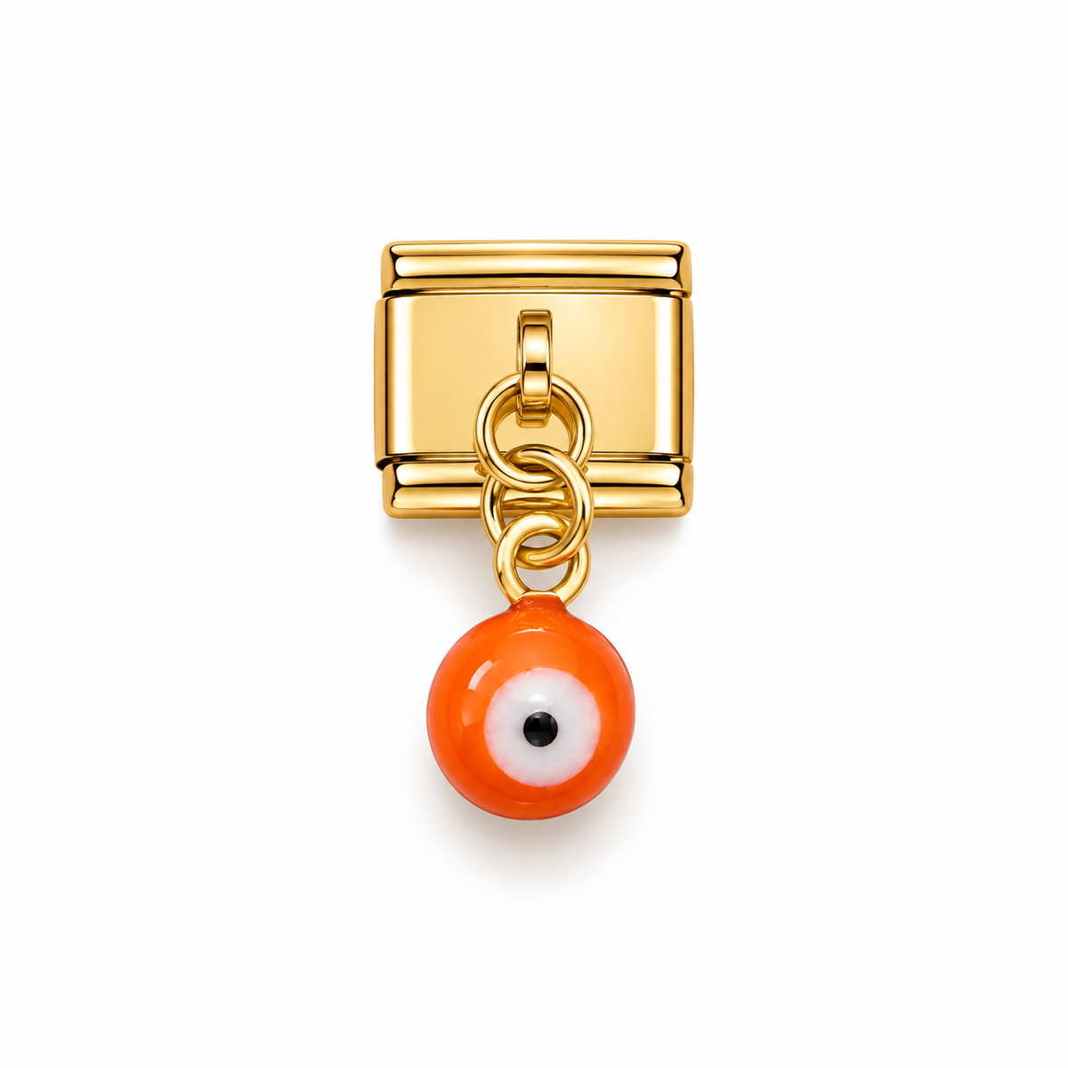 Charm italien oeil turc orange