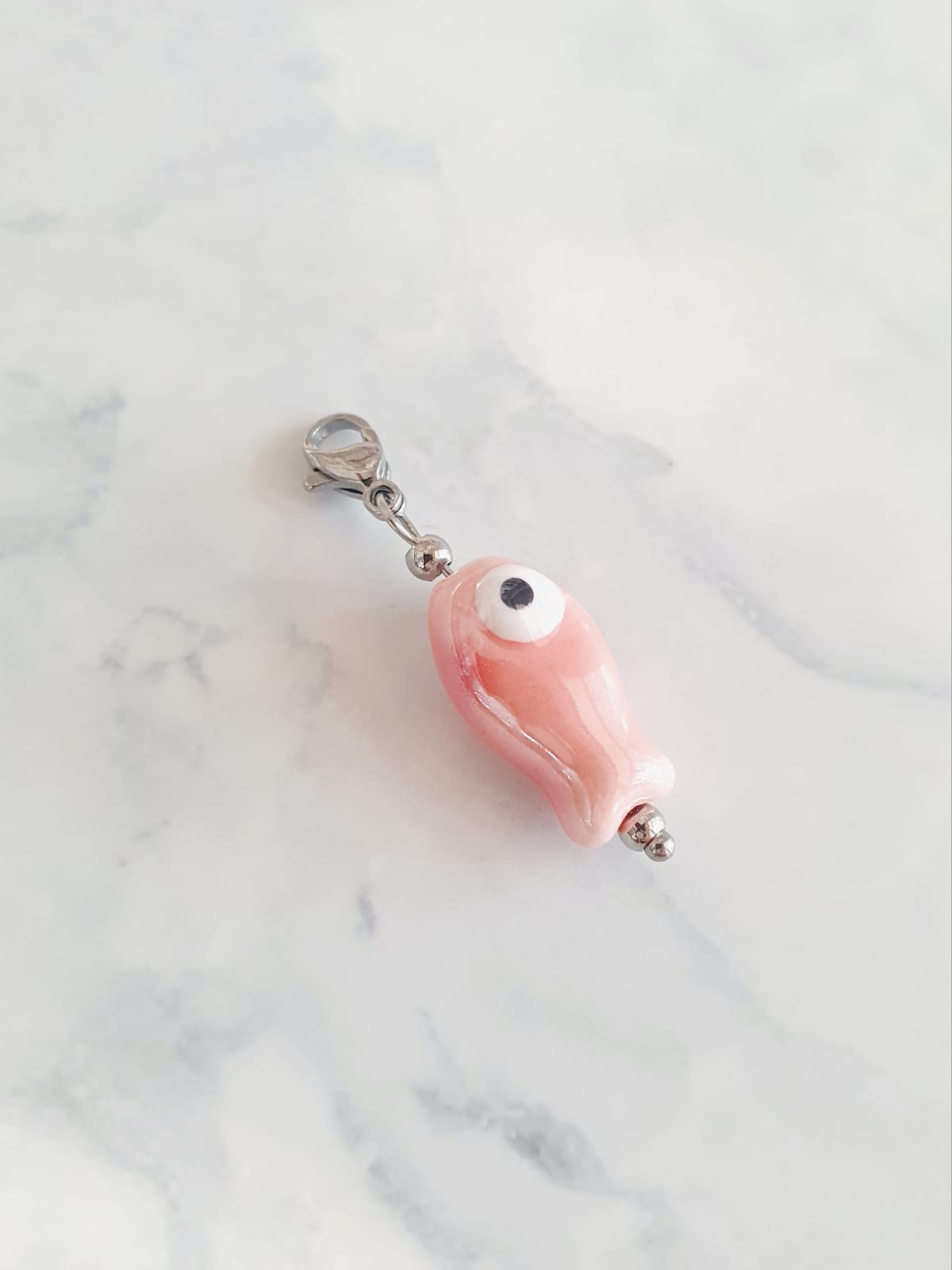 Charm poisson - argenté | rose