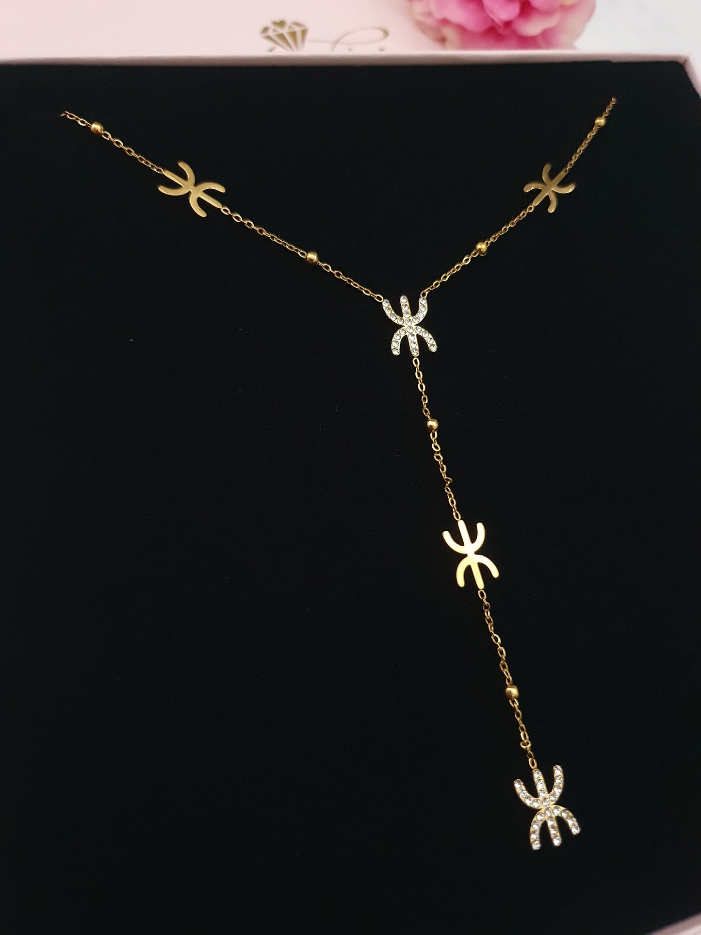 Sautoir berbère strass - doré