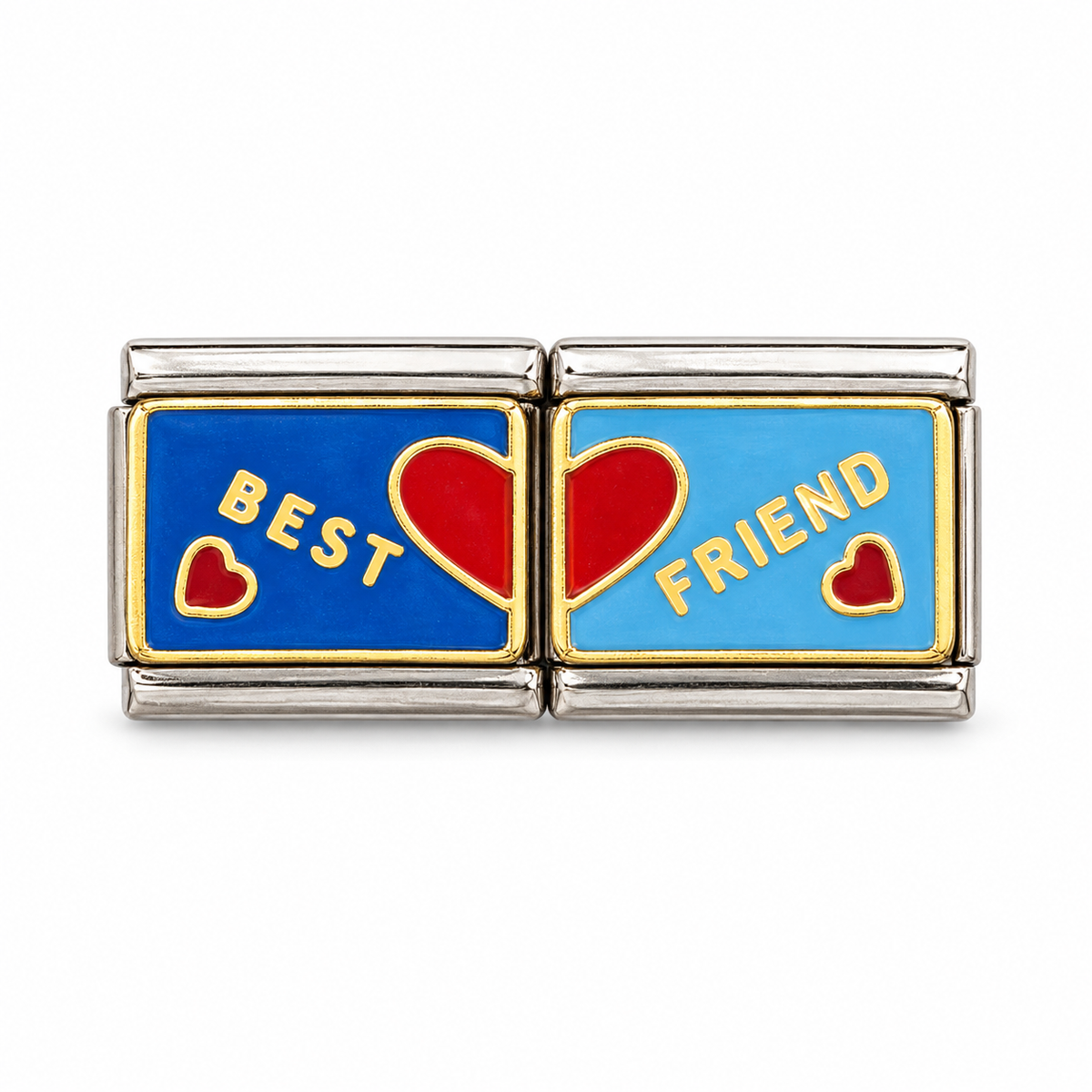 Double charm italien Best friend - argenté