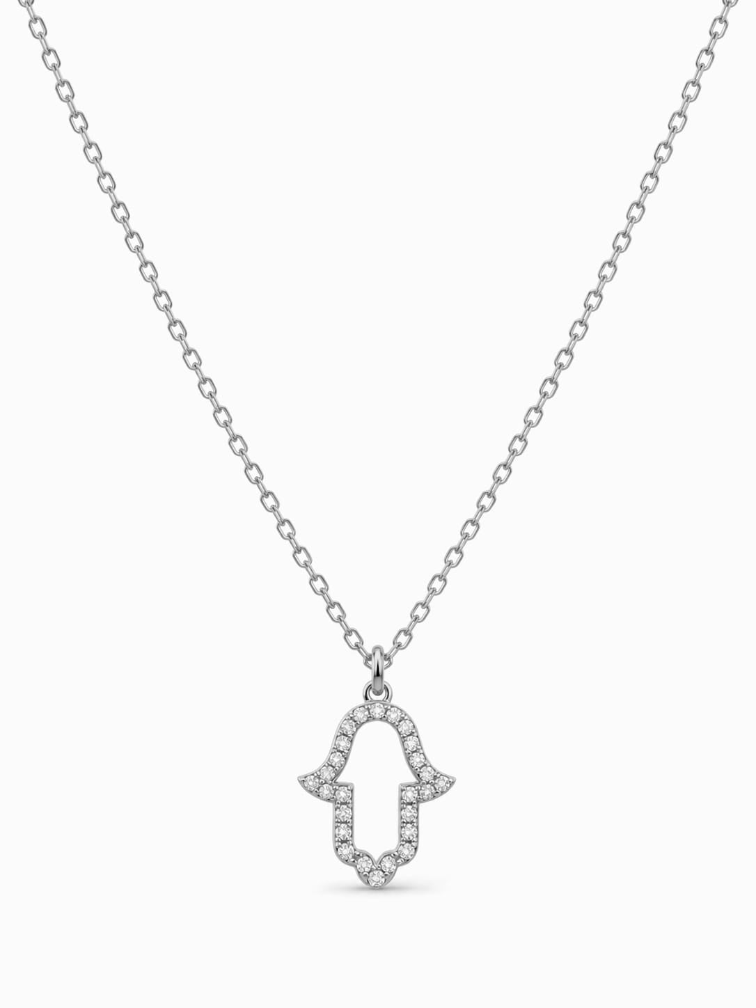 Collier destockage main de Fatma zircons