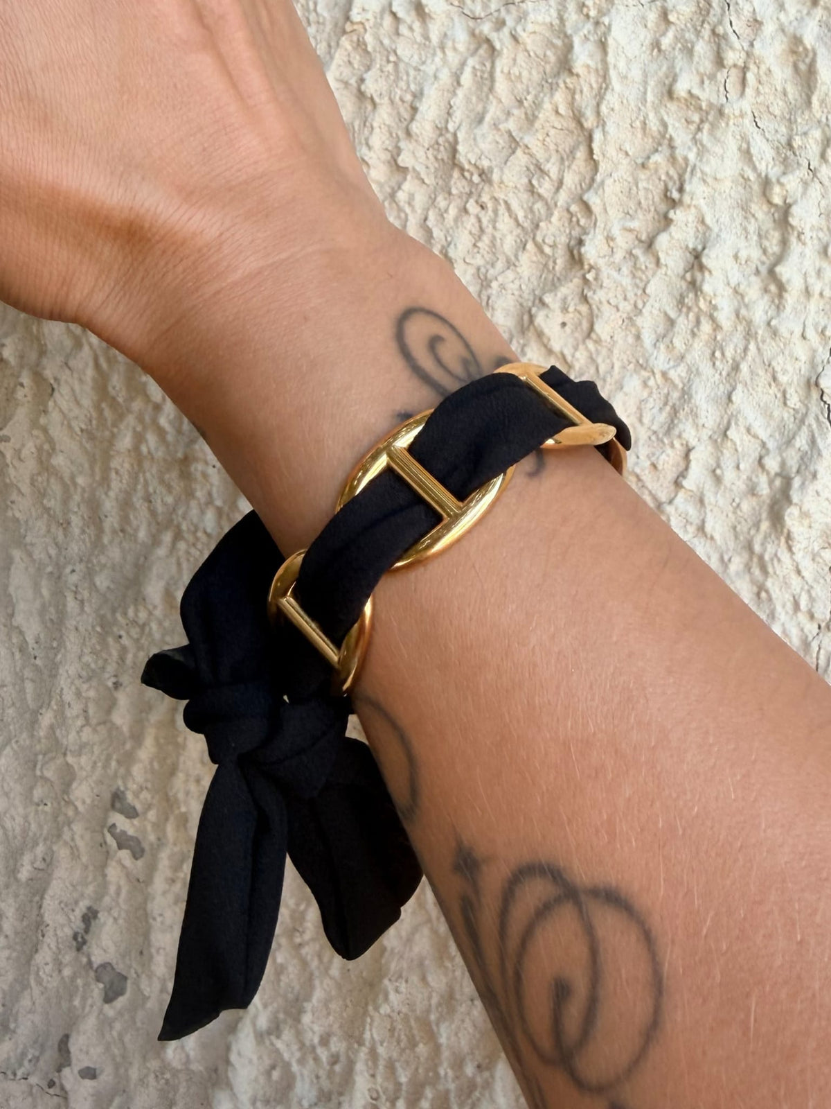 Bracelet BAHIA grand modèle - doré | noir