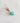 Charm oeil turc rond - doré / bleu turquoise